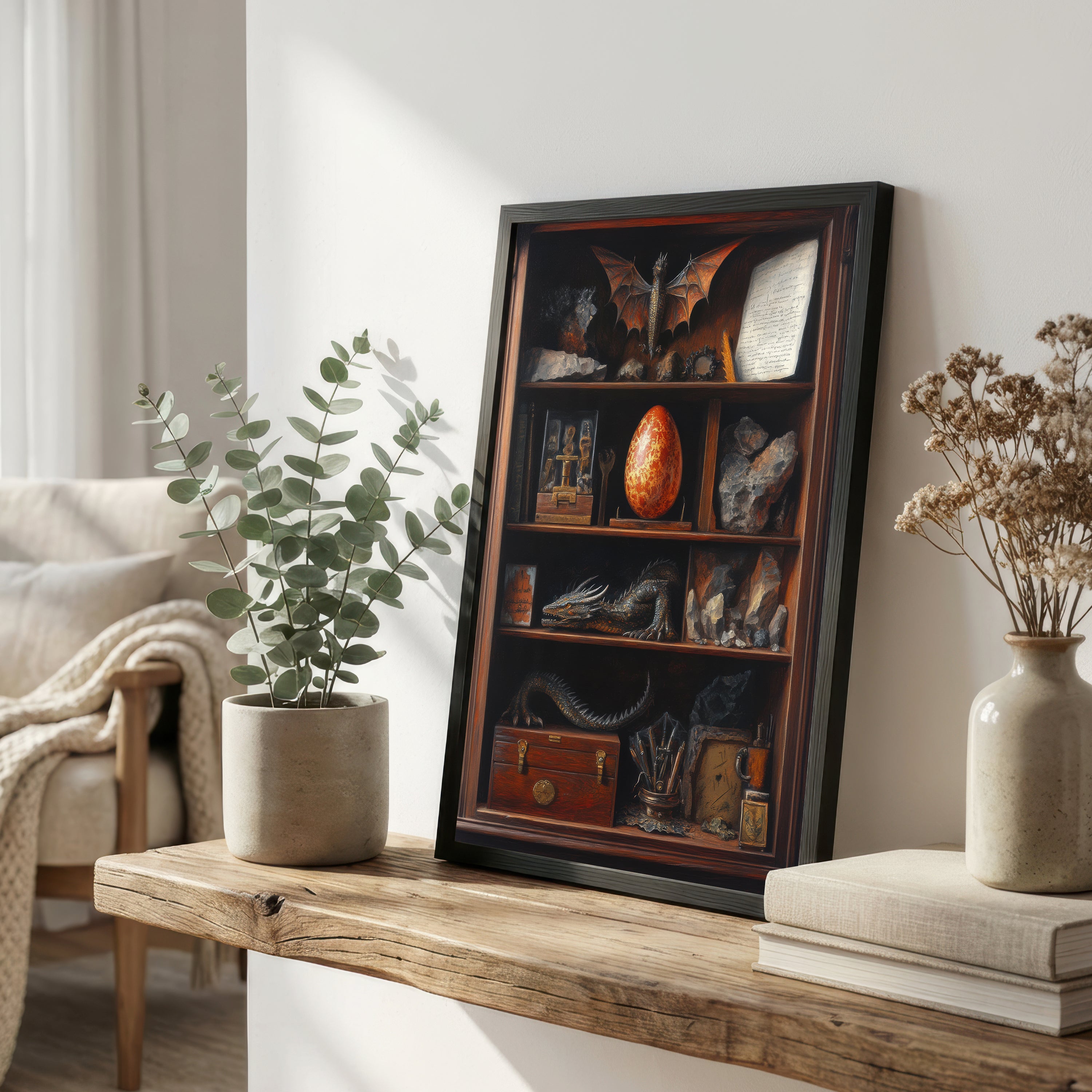 Dragon Curio Cabinet Art Print