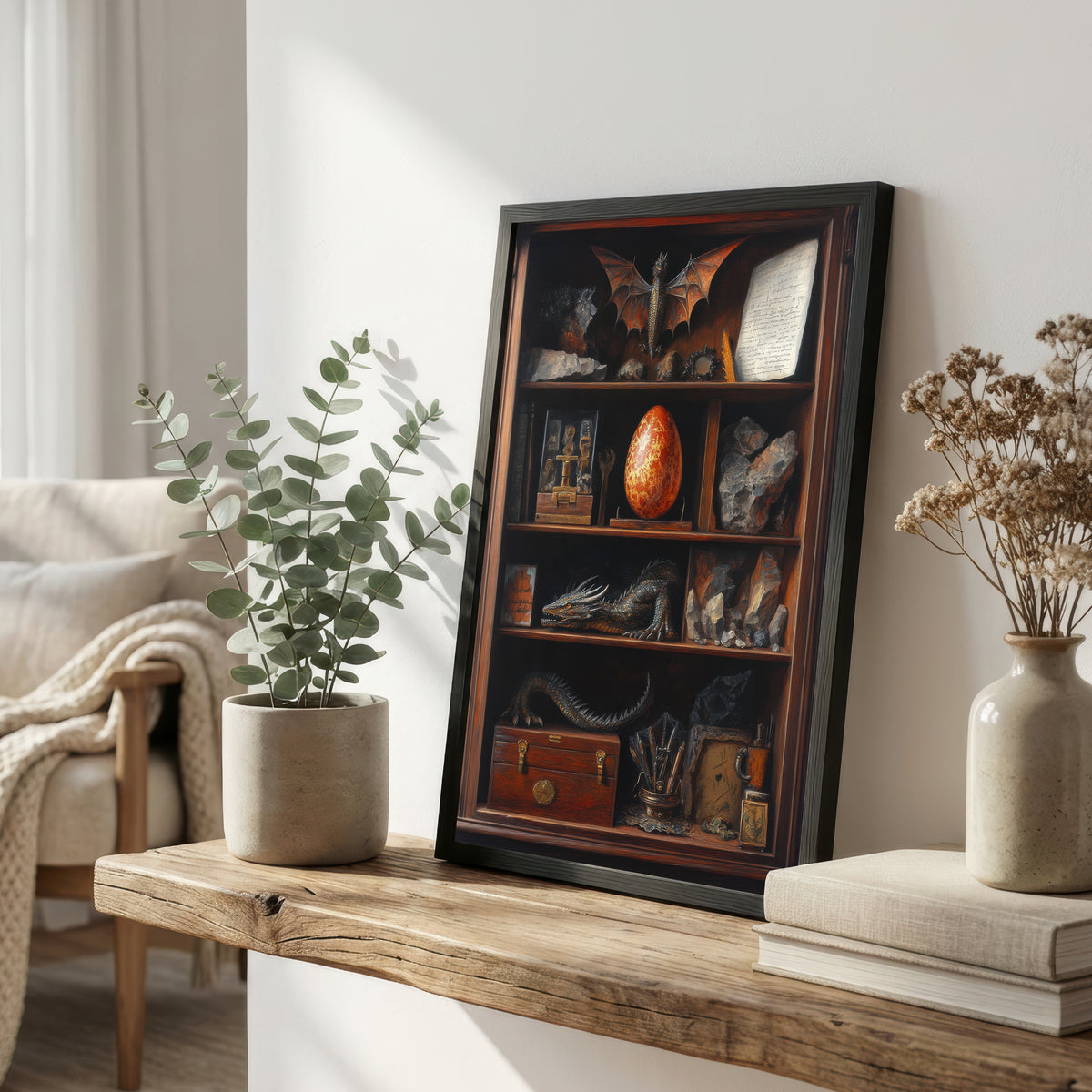 Dragon Curio Cabinet Art Print