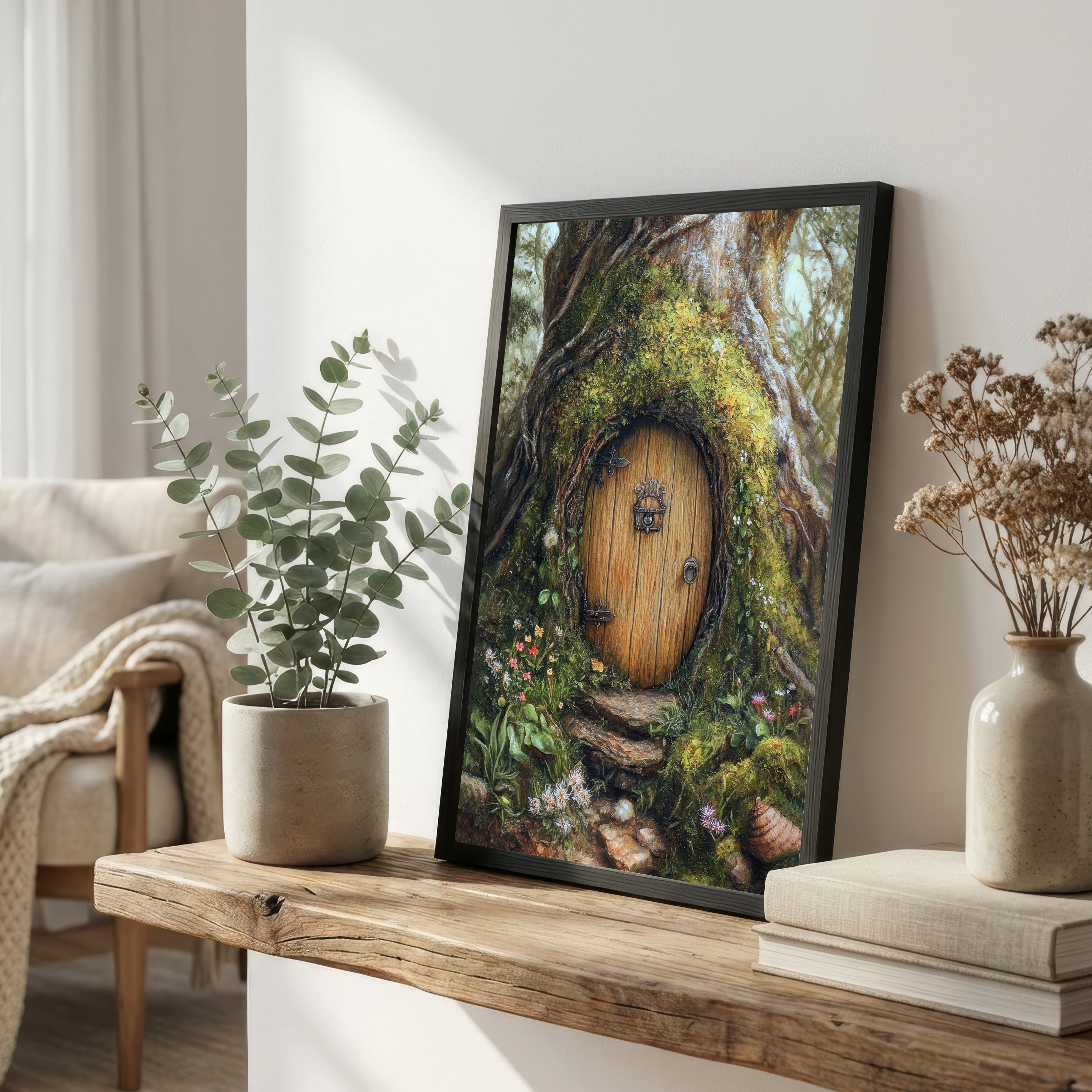 Enchanted Tree Door Art Print