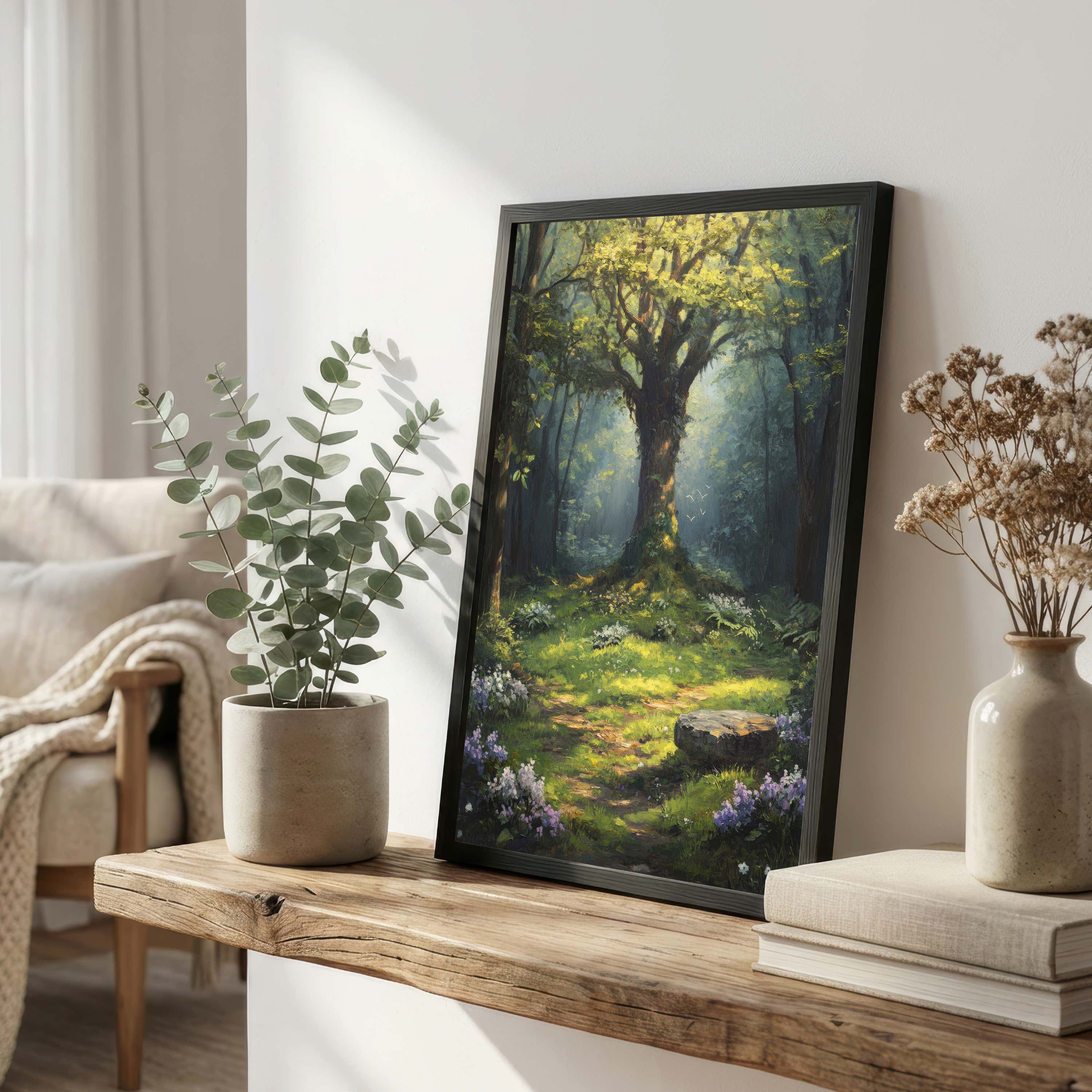 Enchanted Woodland Forest Art Print