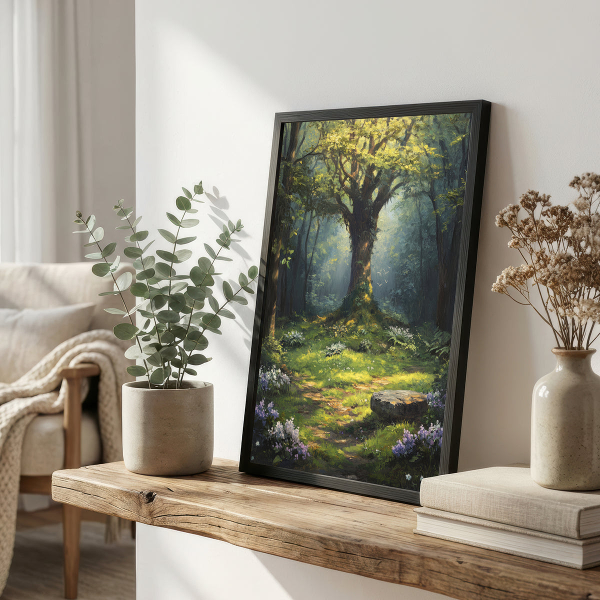 Enchanted Woodland Forest Art Print