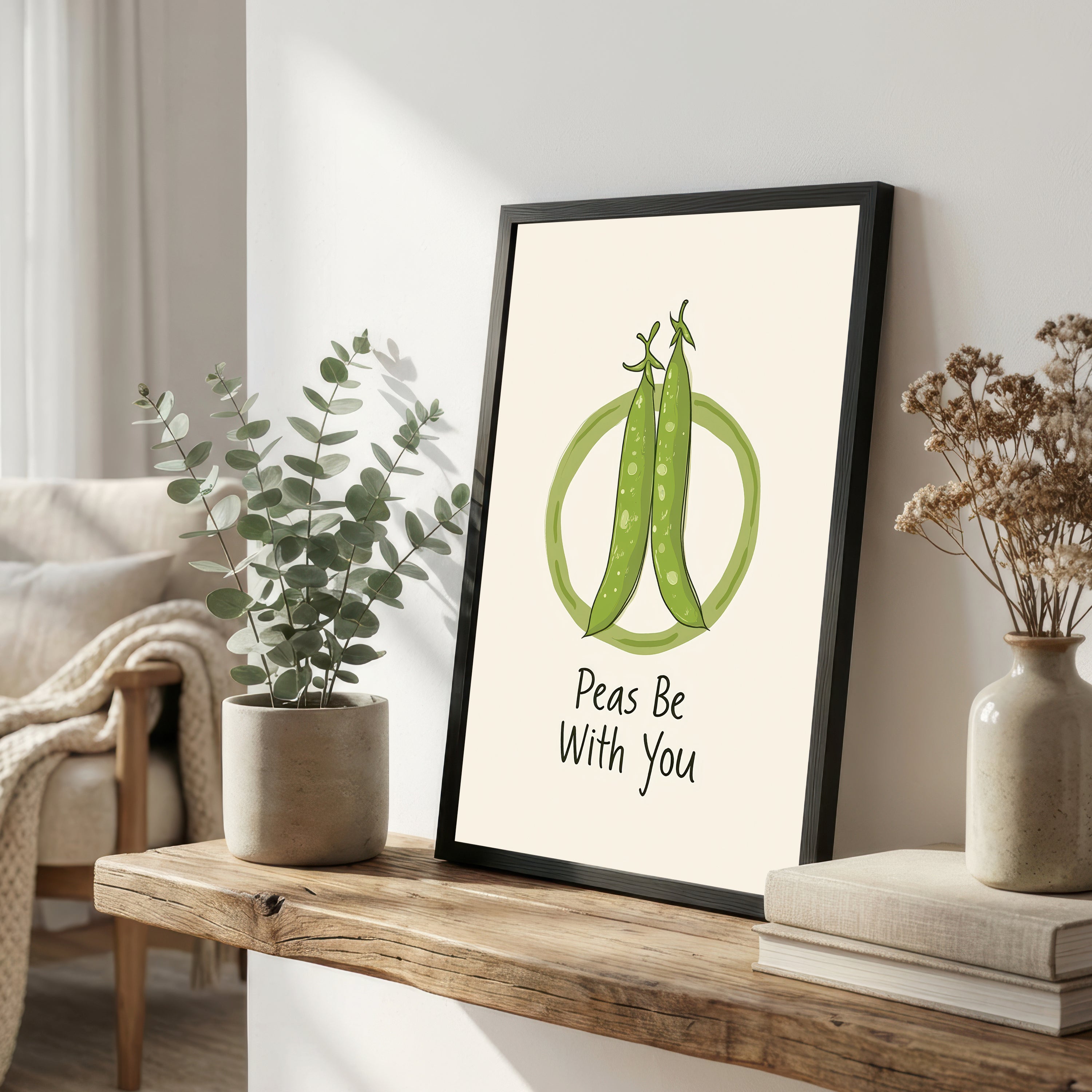 Peas Be With You Art Print