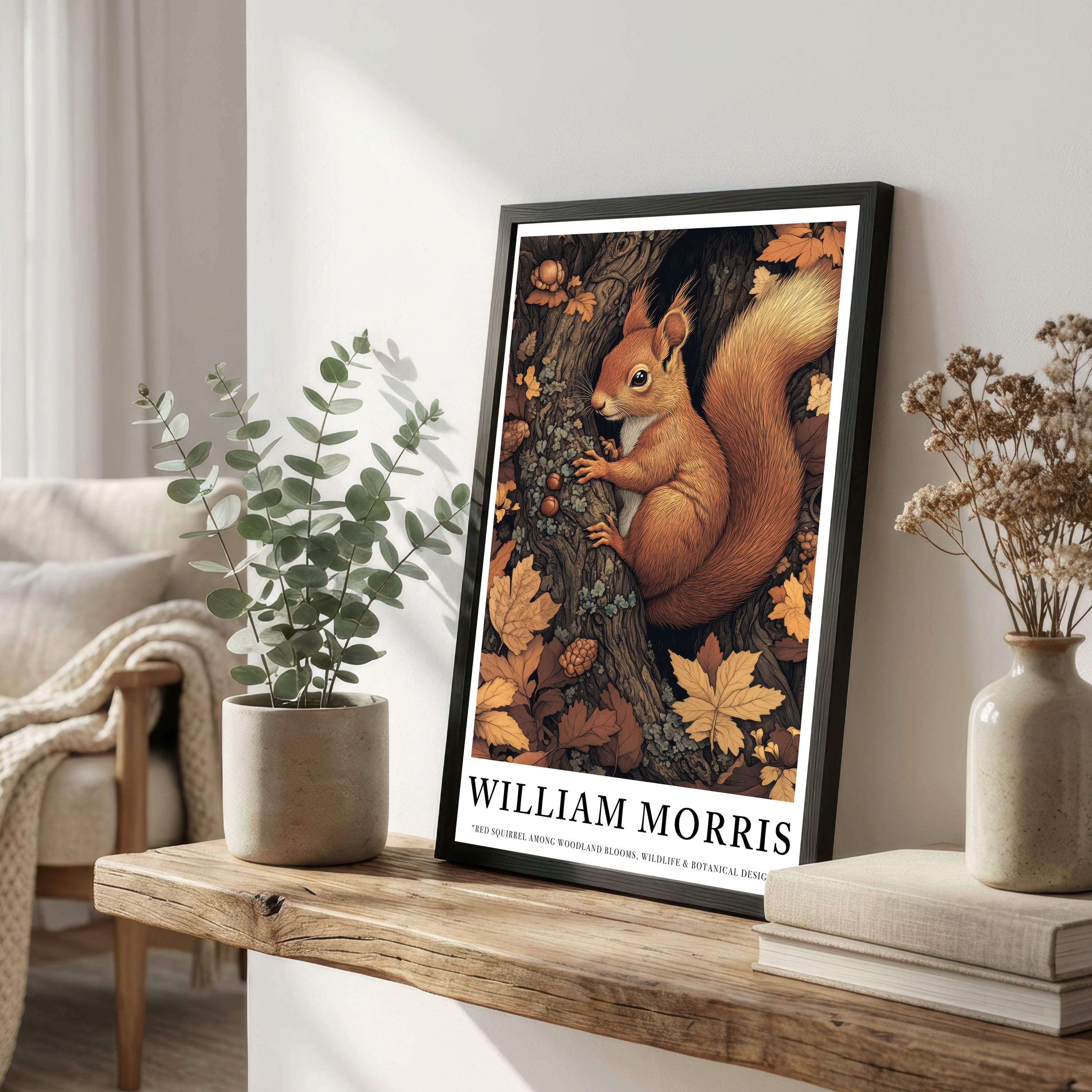 Red Squirrel Woodland Art Print