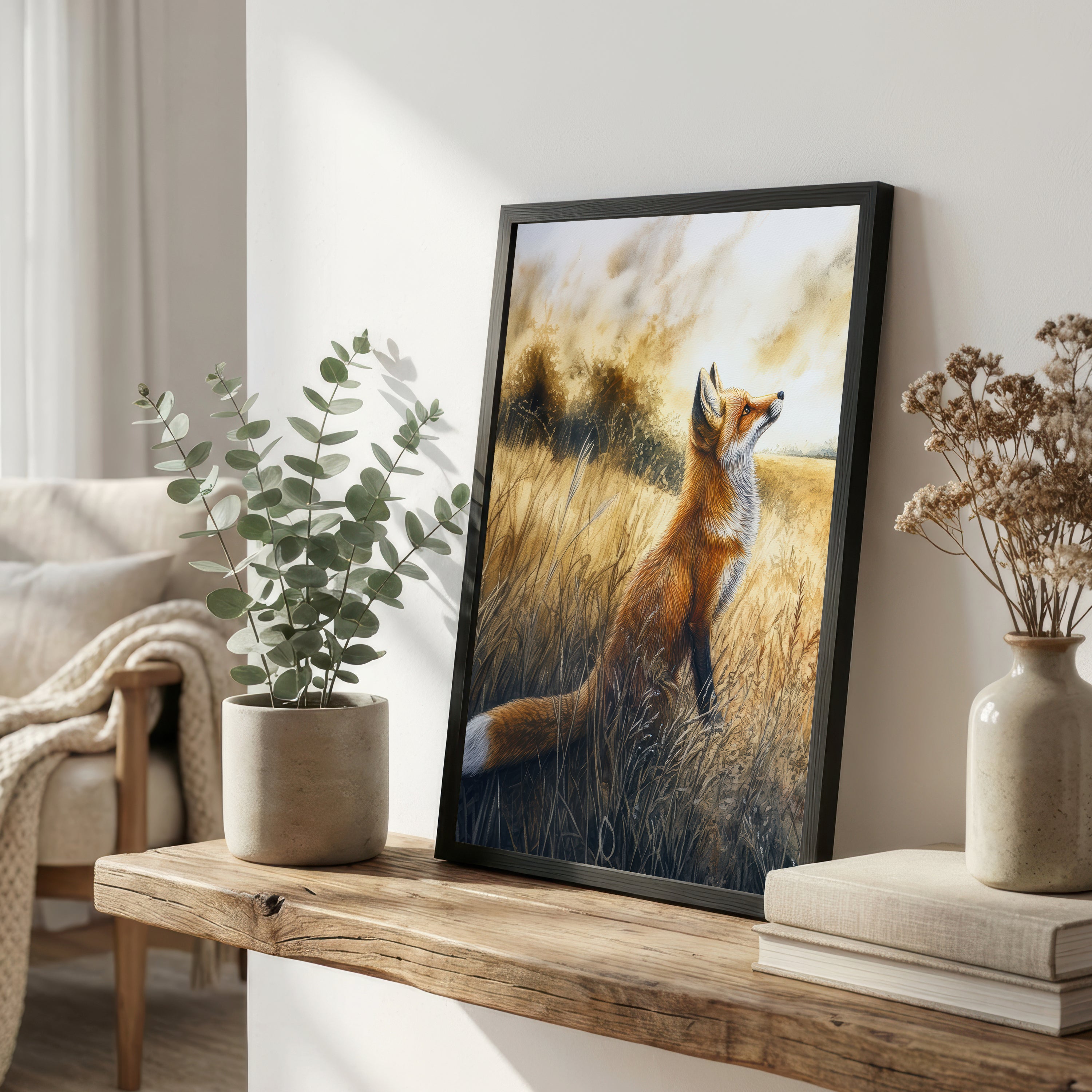Red Fox Countryside Art Print