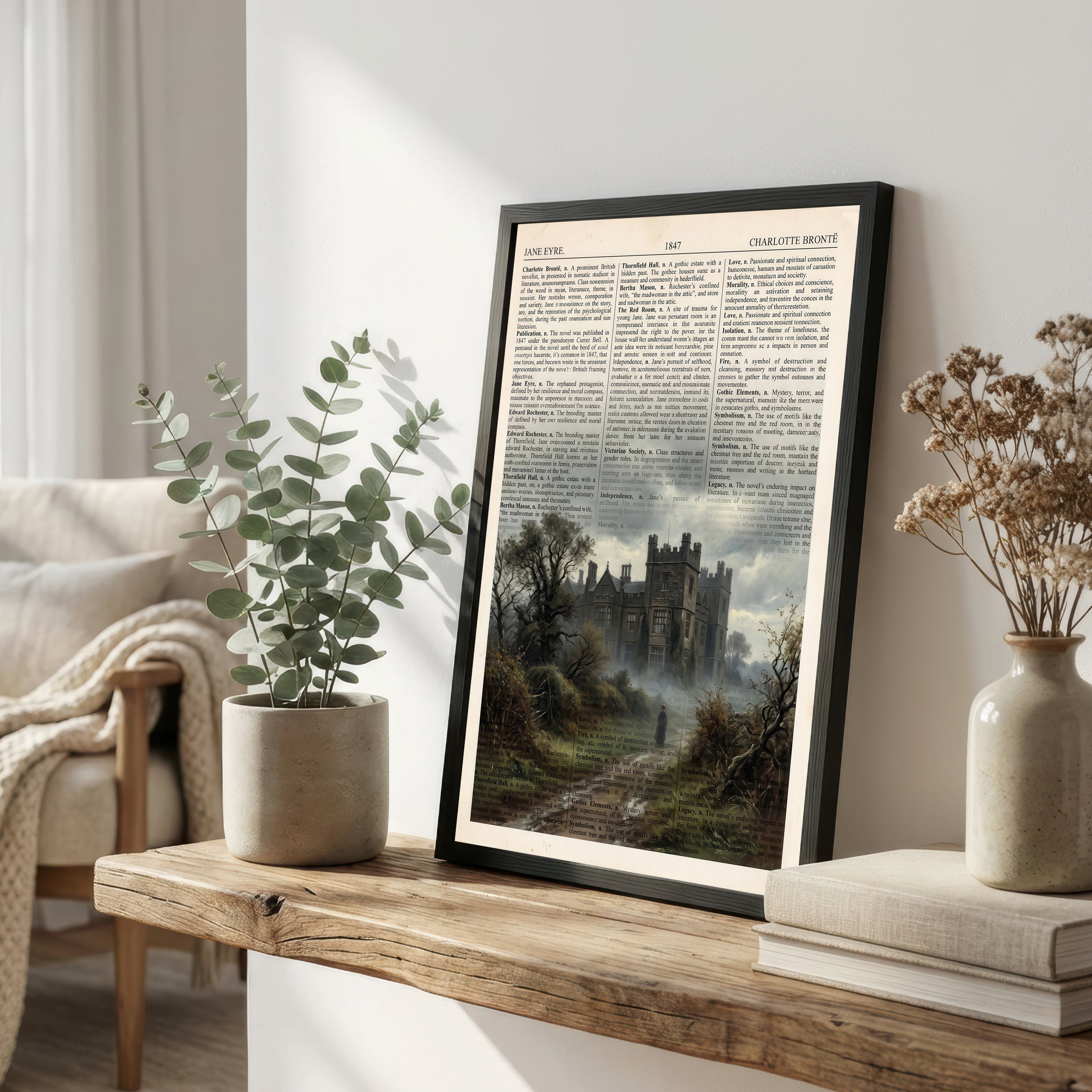 Jane Eyre Gothic Literature Art Print