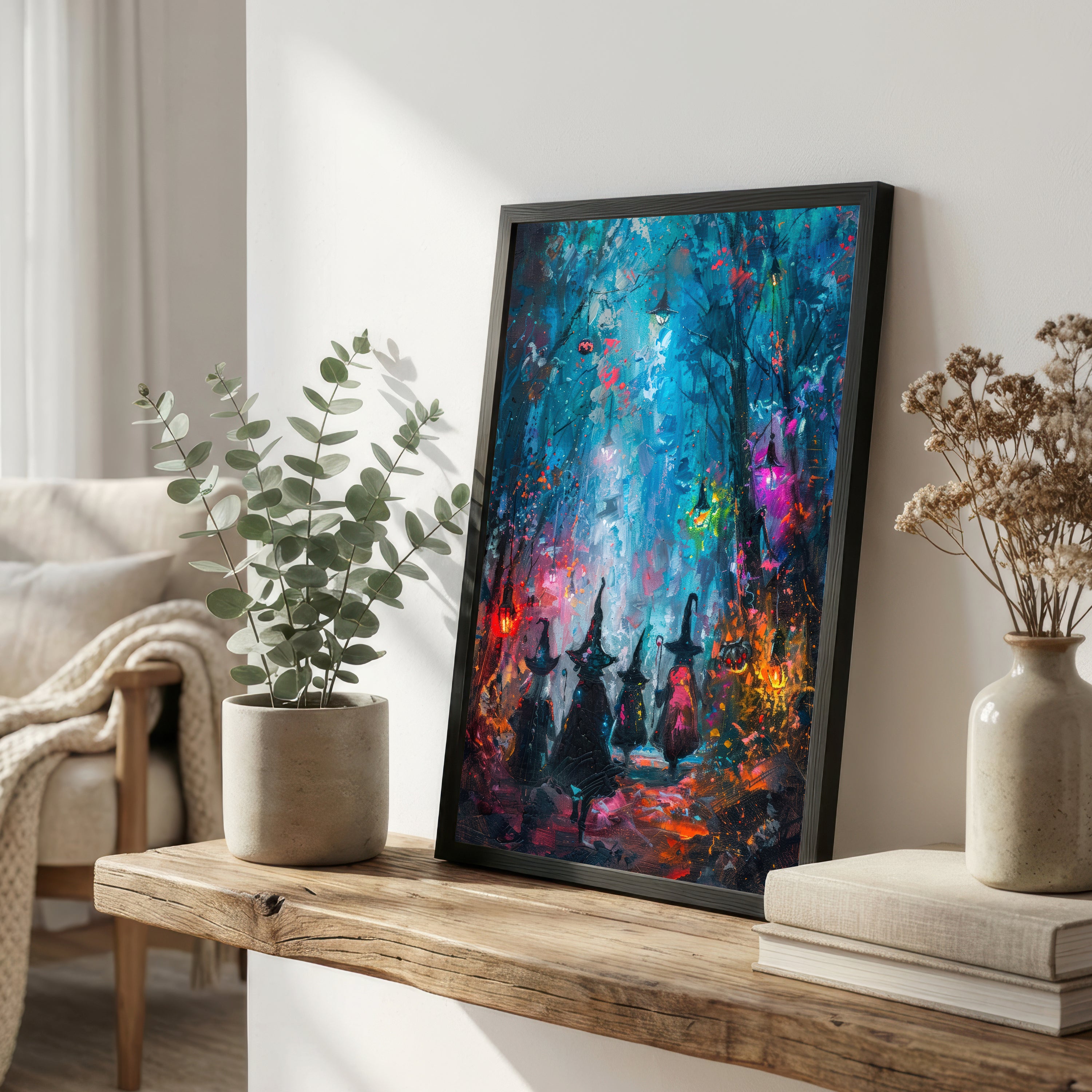 Enchanted Witch Forest Art Print