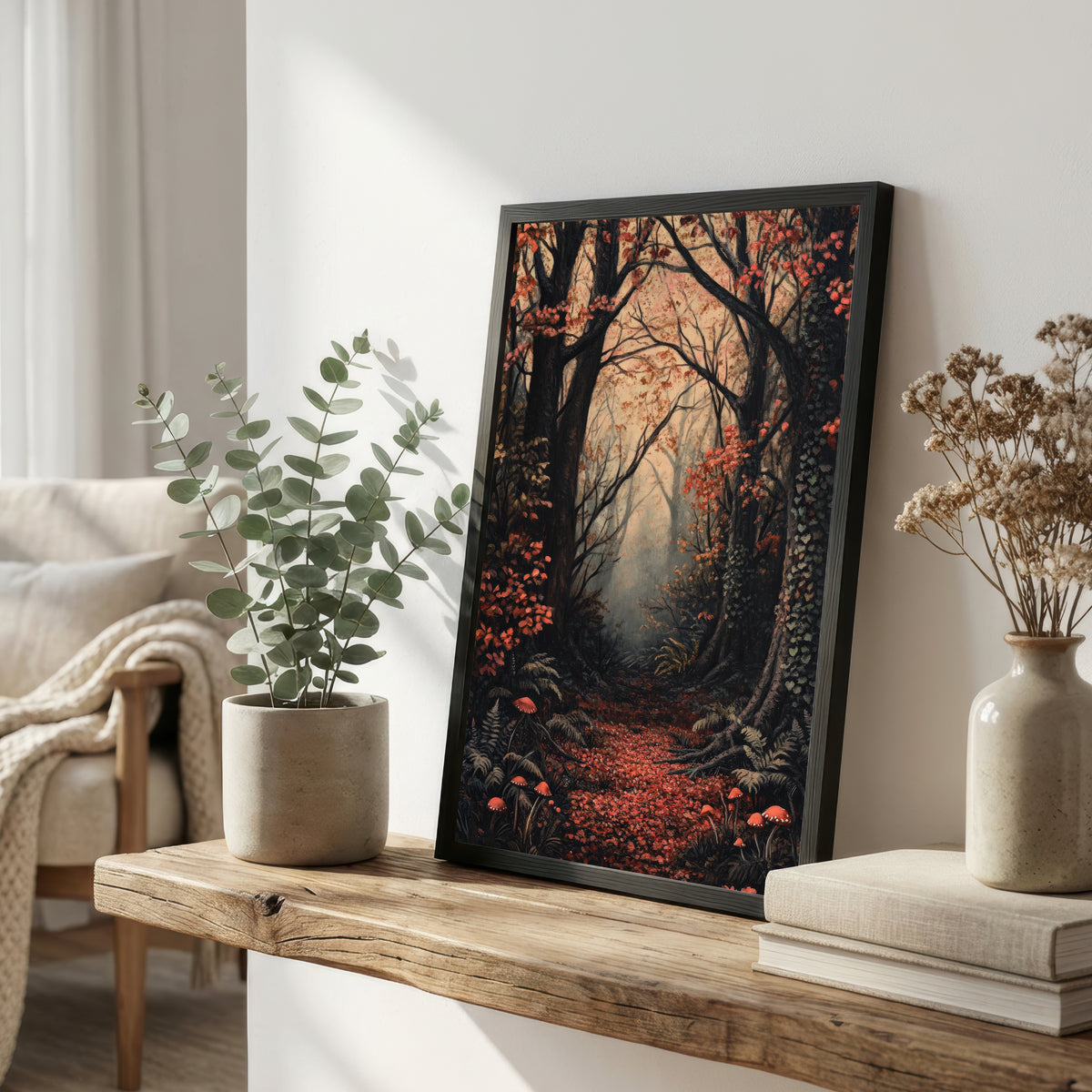 Enchanted Autumn Forest Art Print
