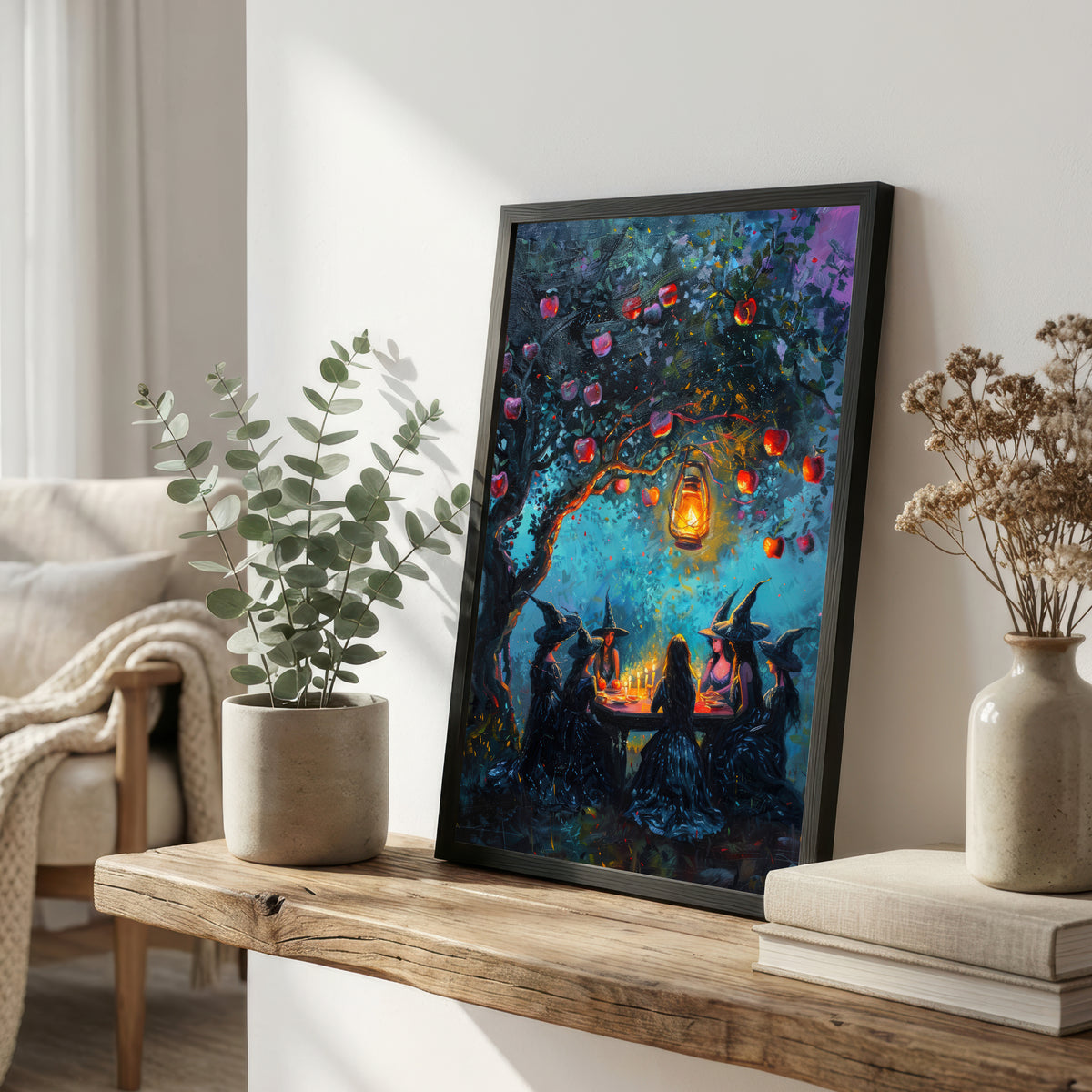 Witches Lantern Gathering Art Print