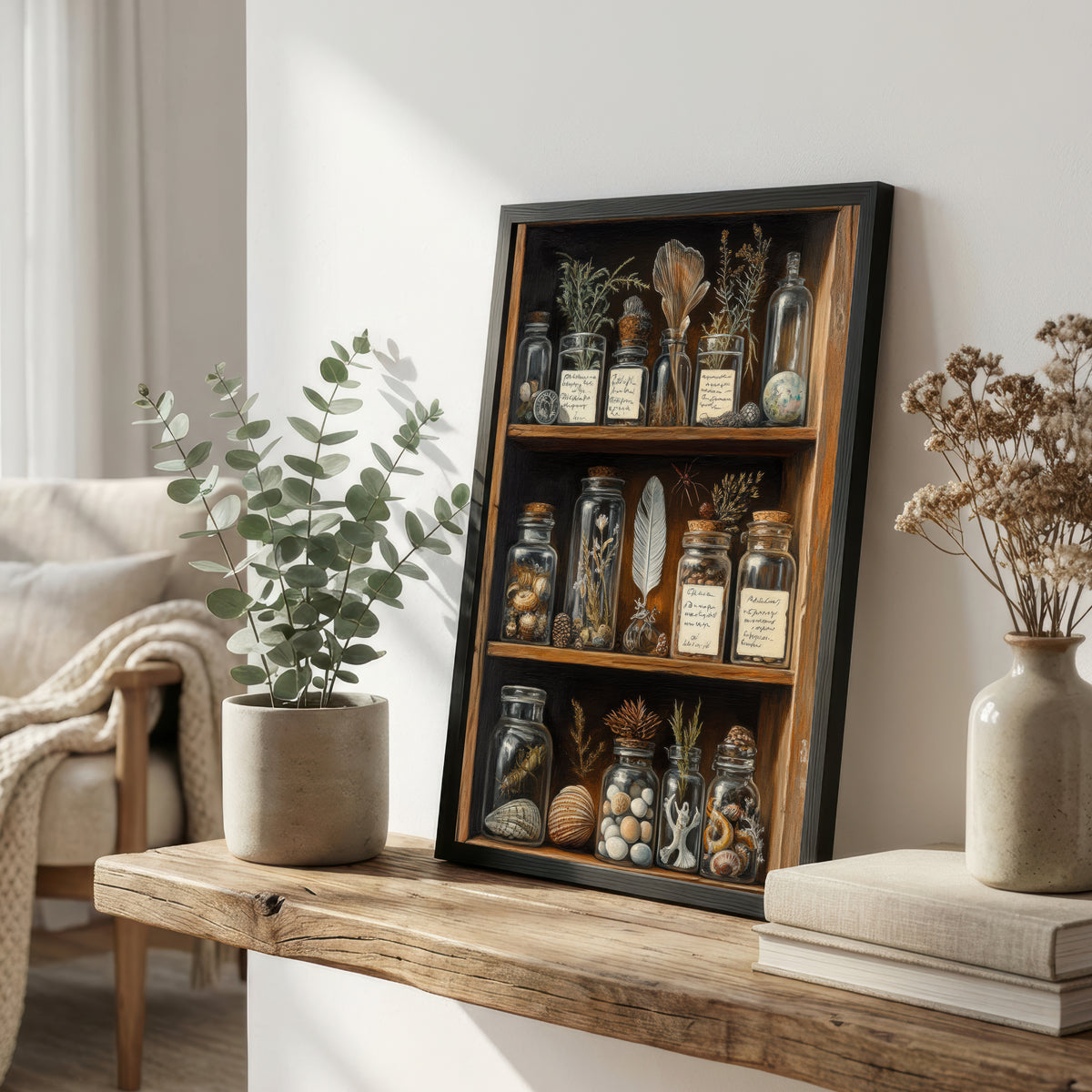 Vintage Apothecary Cabinet Art Print