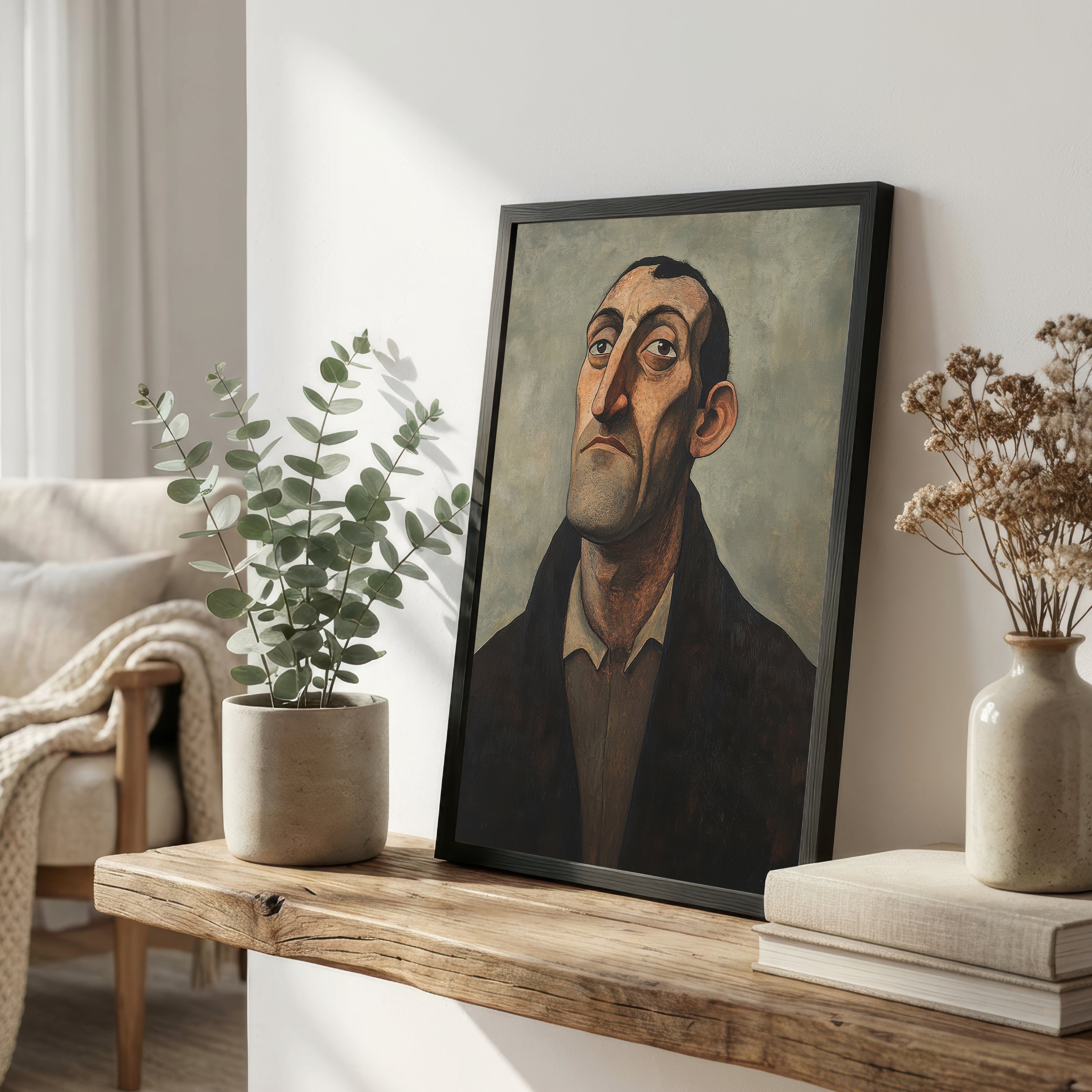 Solemn Gentleman Portrait Art Print