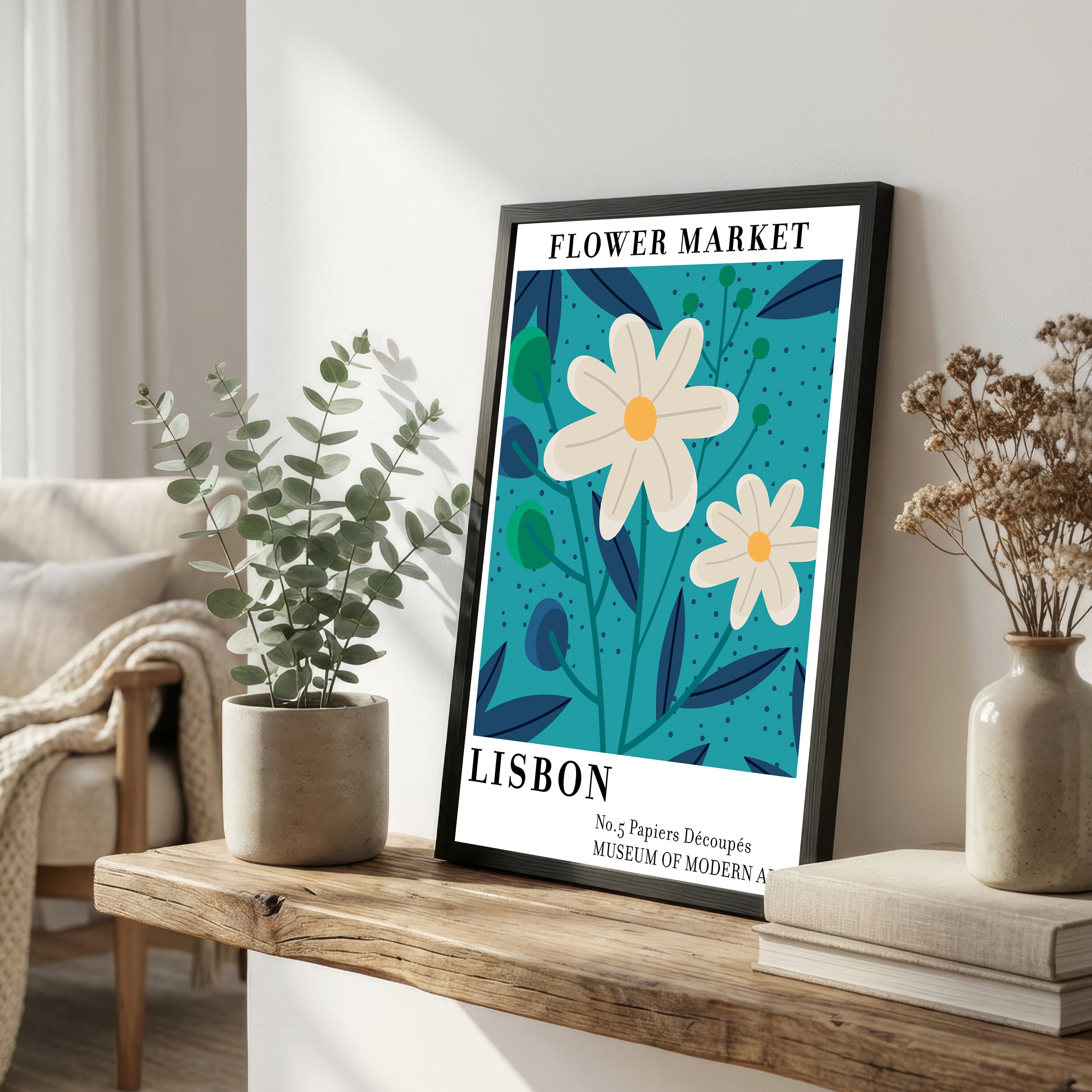 Lisbon Flower Market Art Print