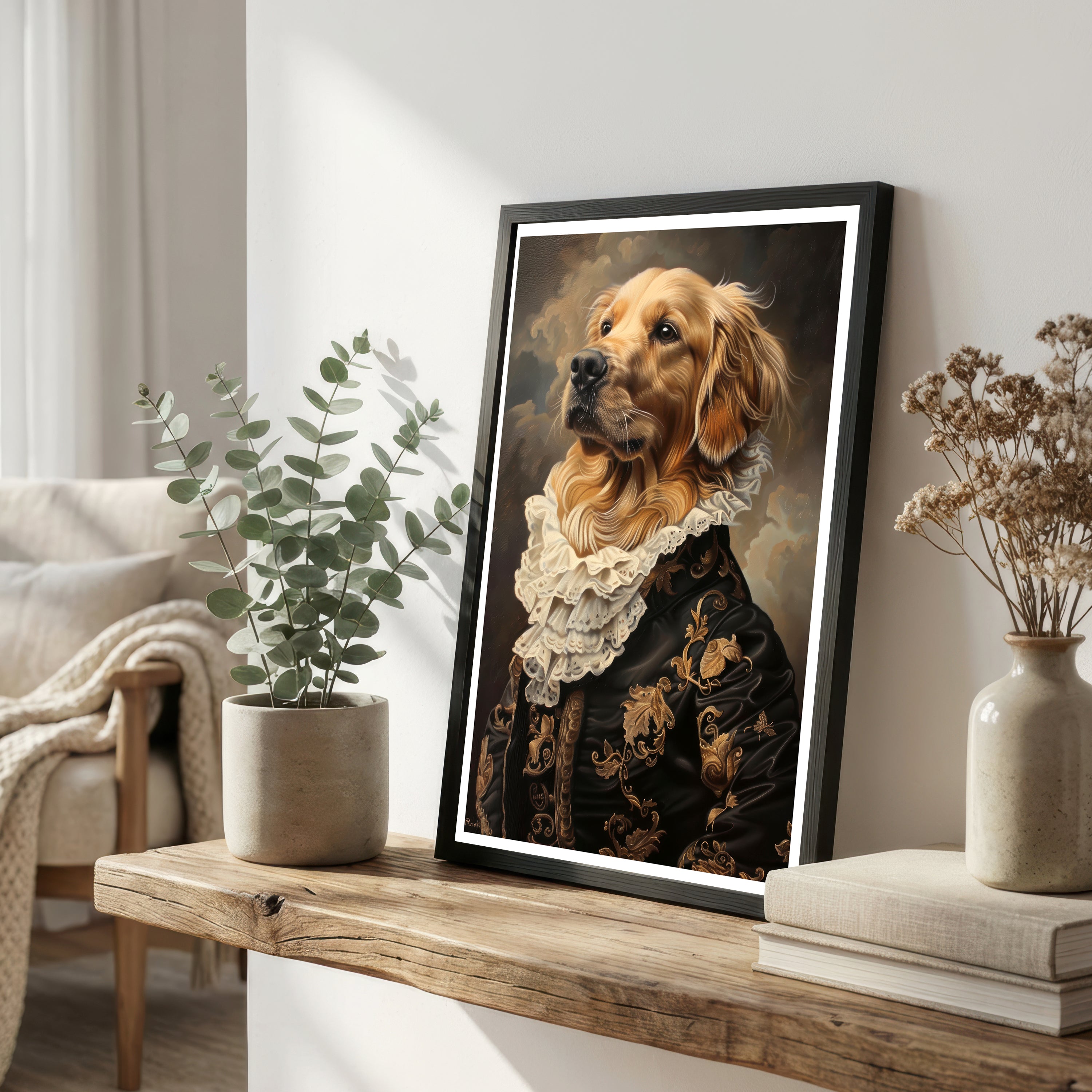 Victorian Dog Portrait Art Print