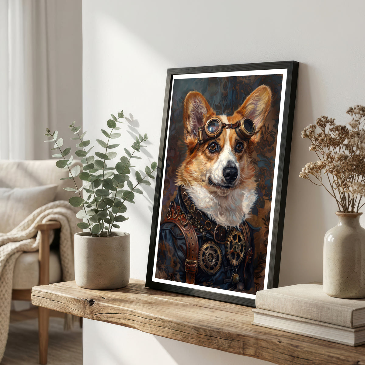 Steampunk Dog Art Print