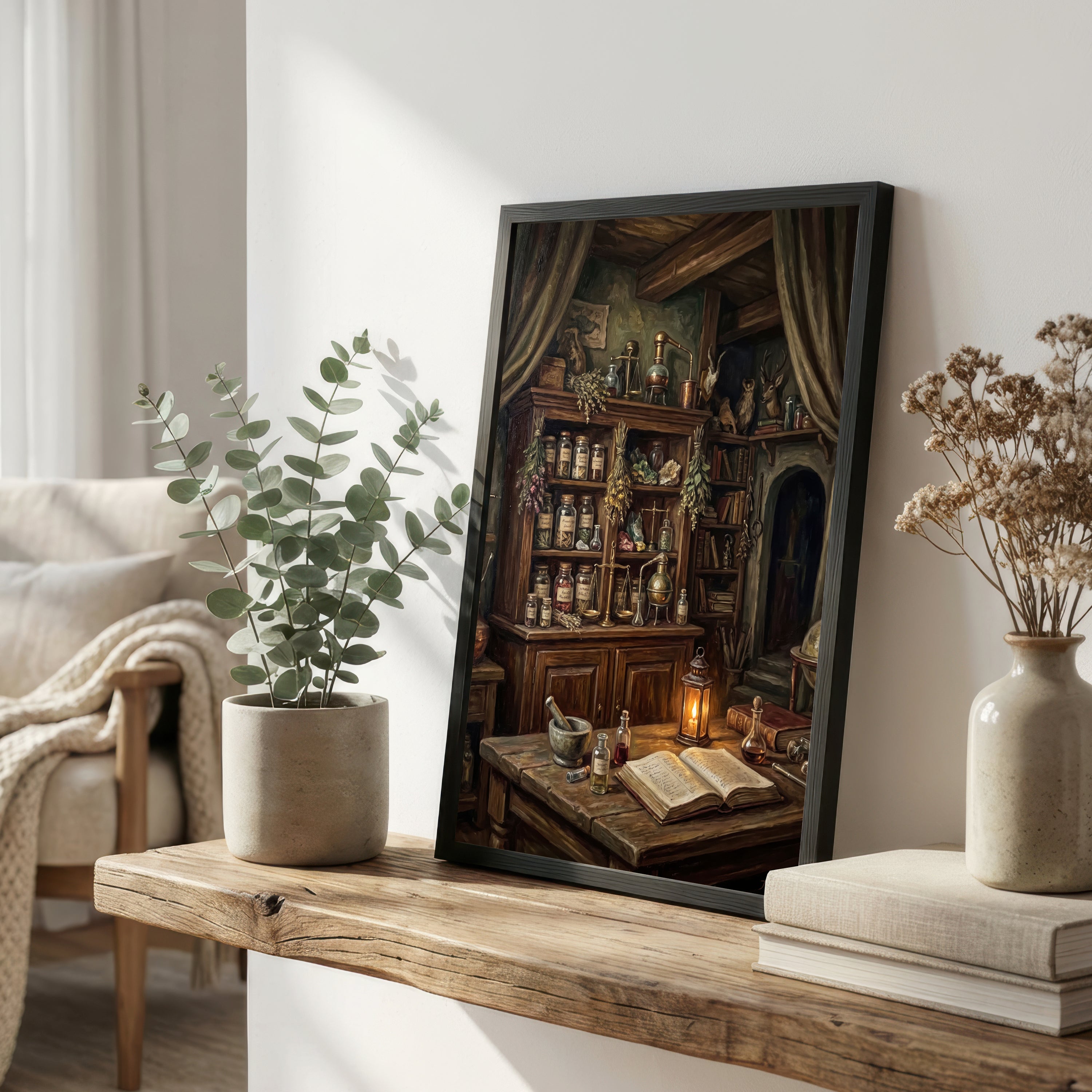 Vintage Apothecary Interior Art Print