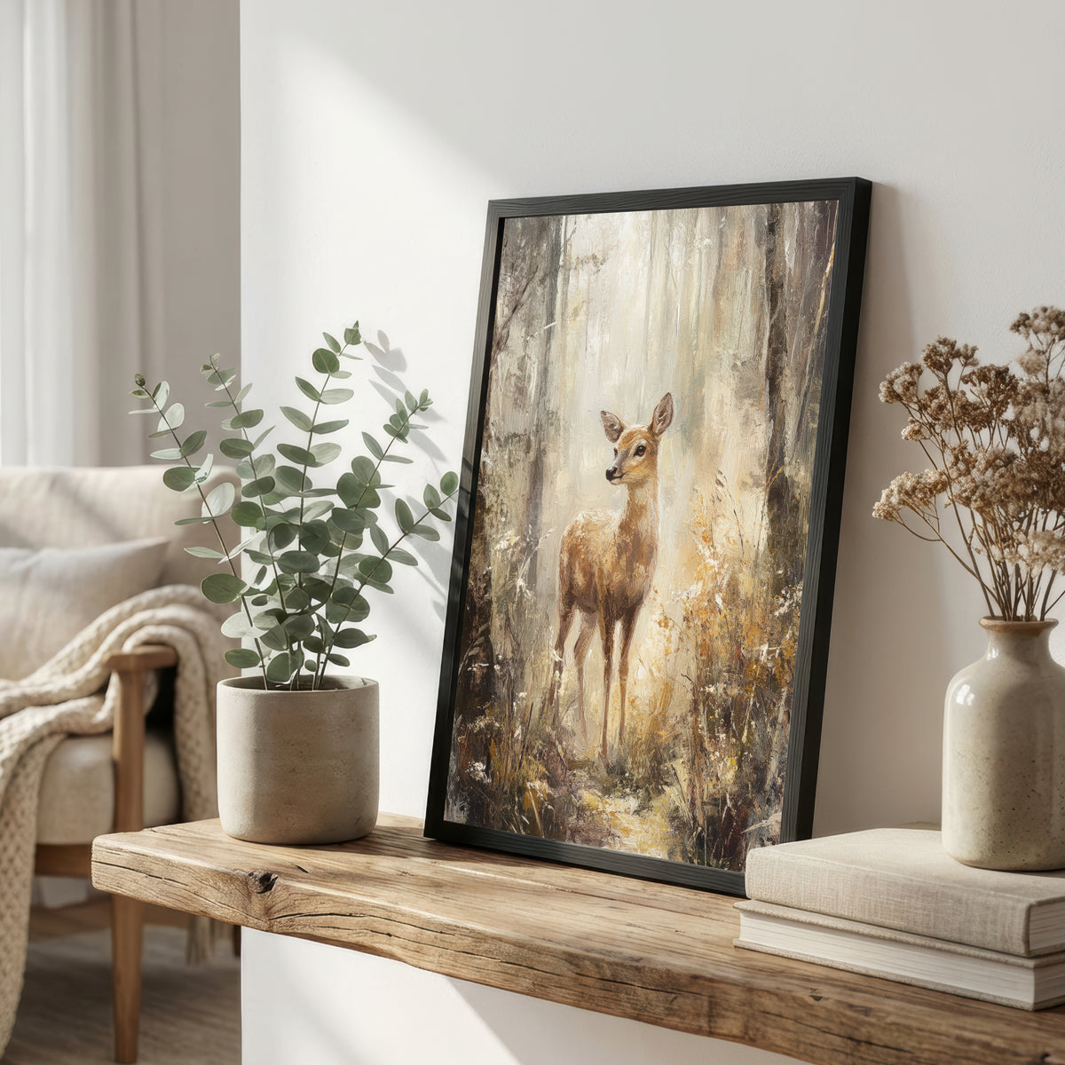 Woodland Fawn Art Print