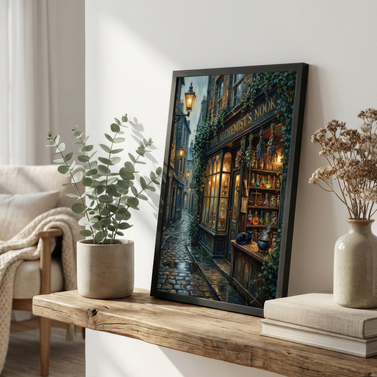 Alchemist Apothecary Dark Academia Art Print
