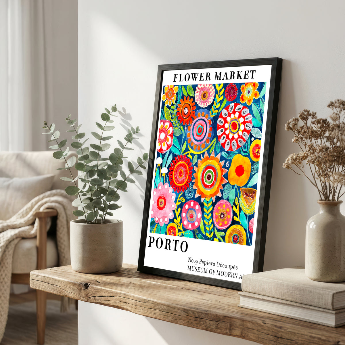 Porto Flower Market Art Print