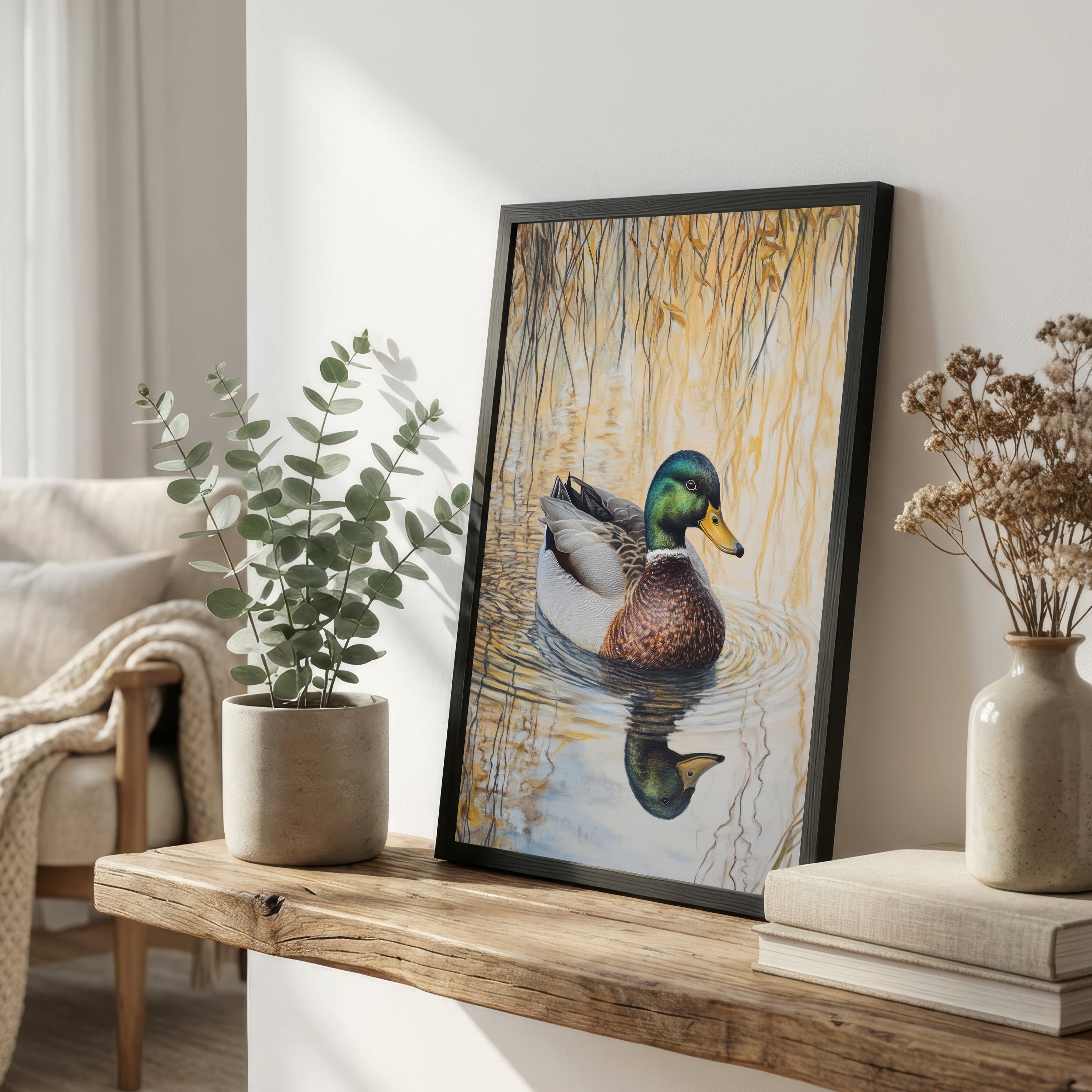 Mallard Duck Pond Art Print
