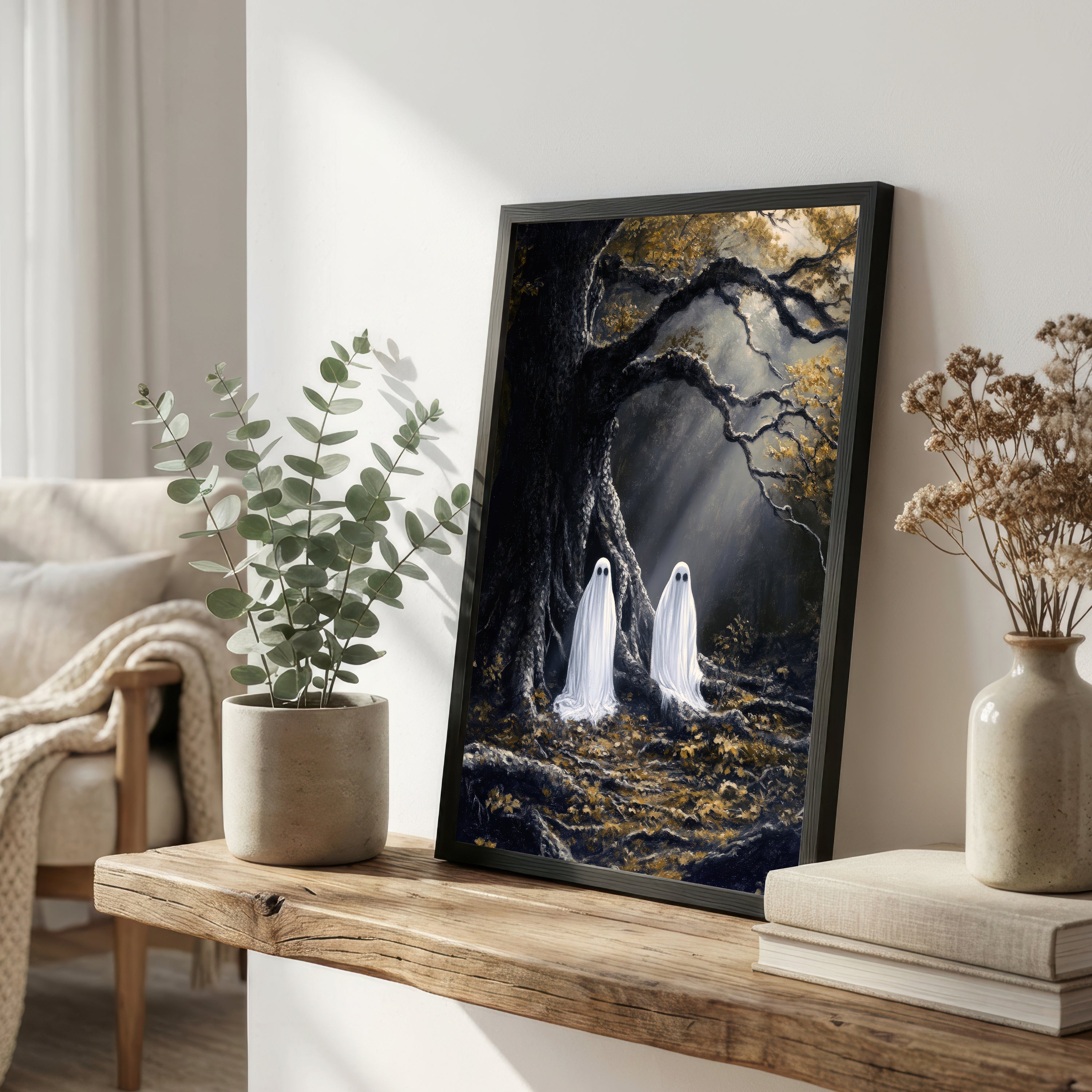 Ghosts Under an Ancient Tree Art Print
