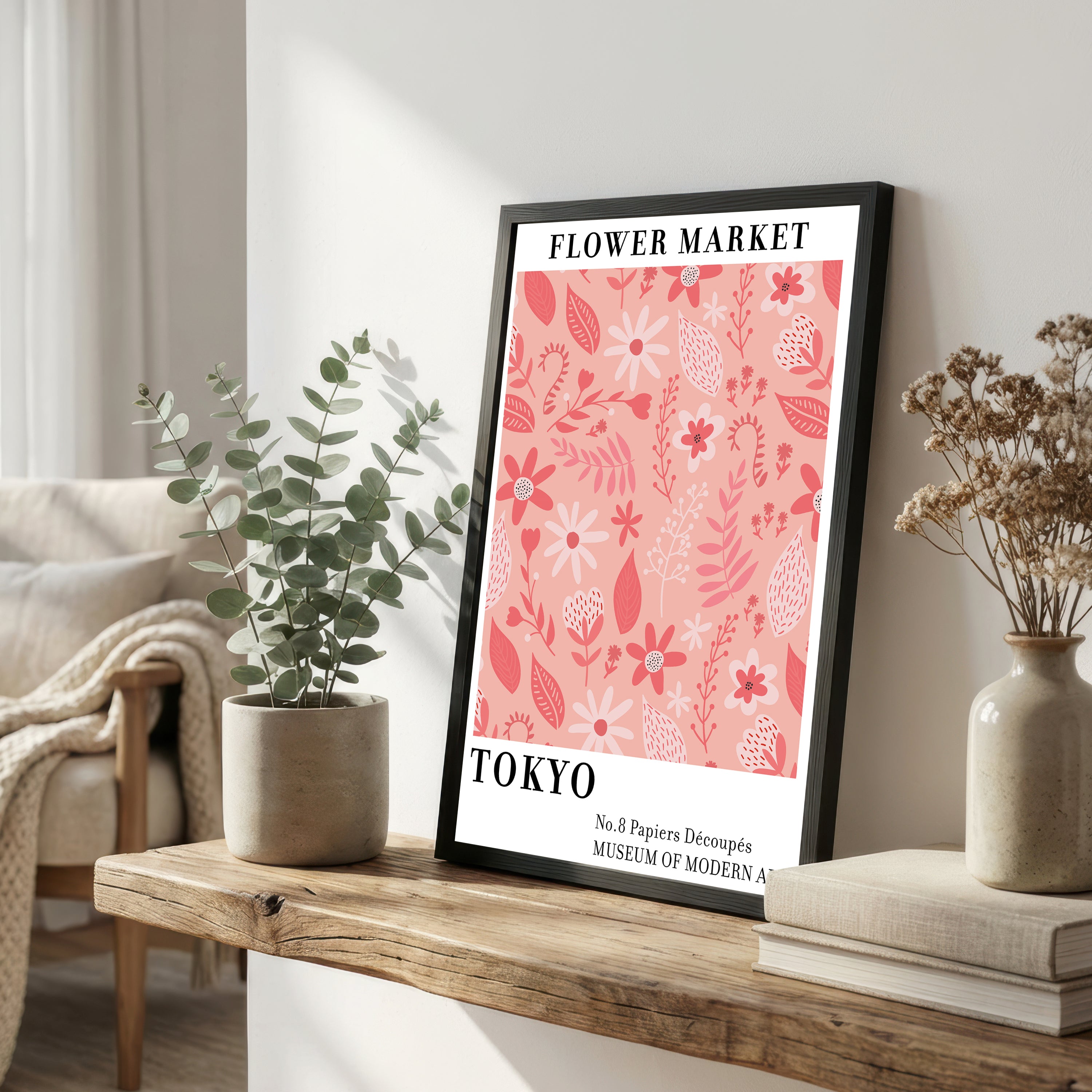 Tokyo Floral Market Art Print