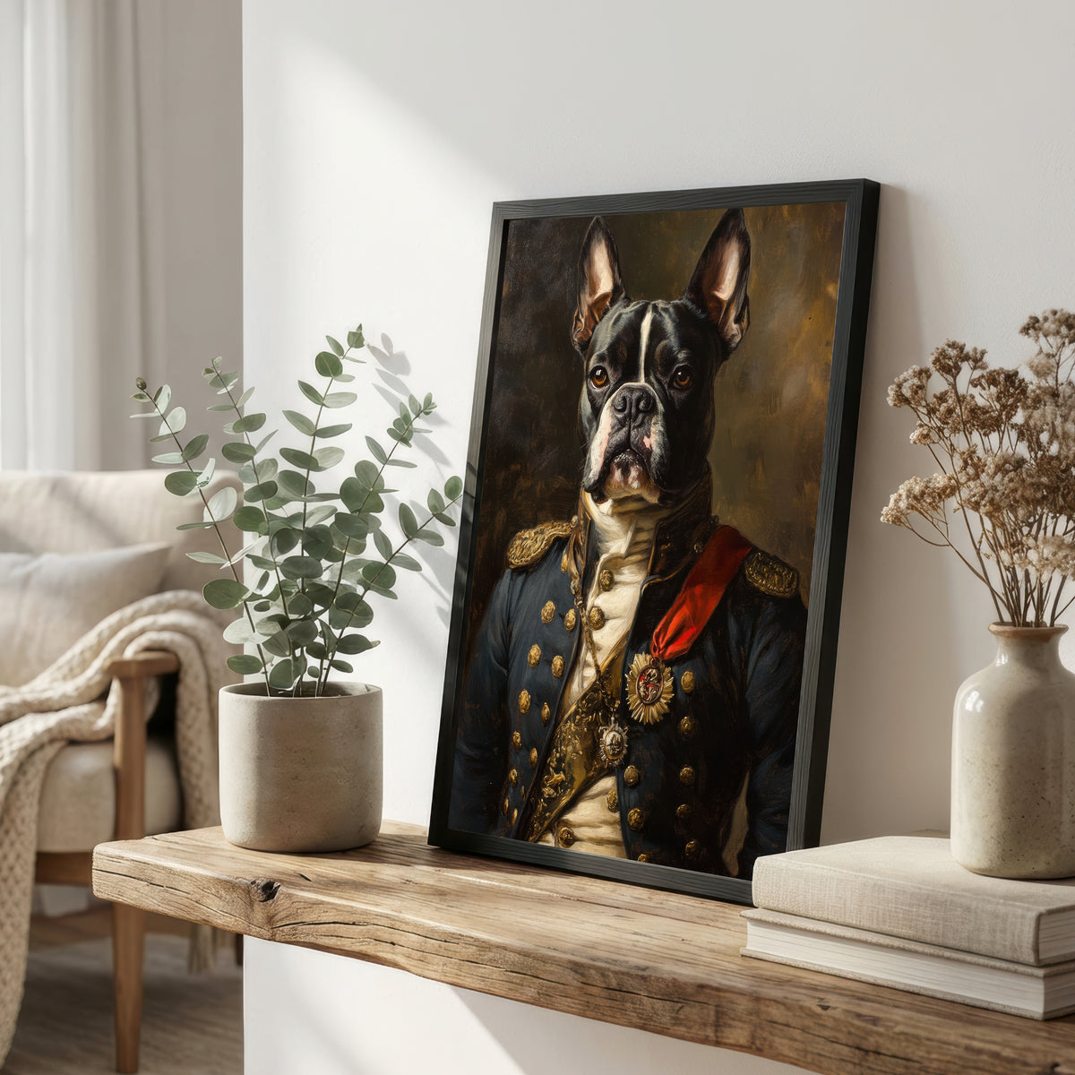Regal Boston Terrier Art Print