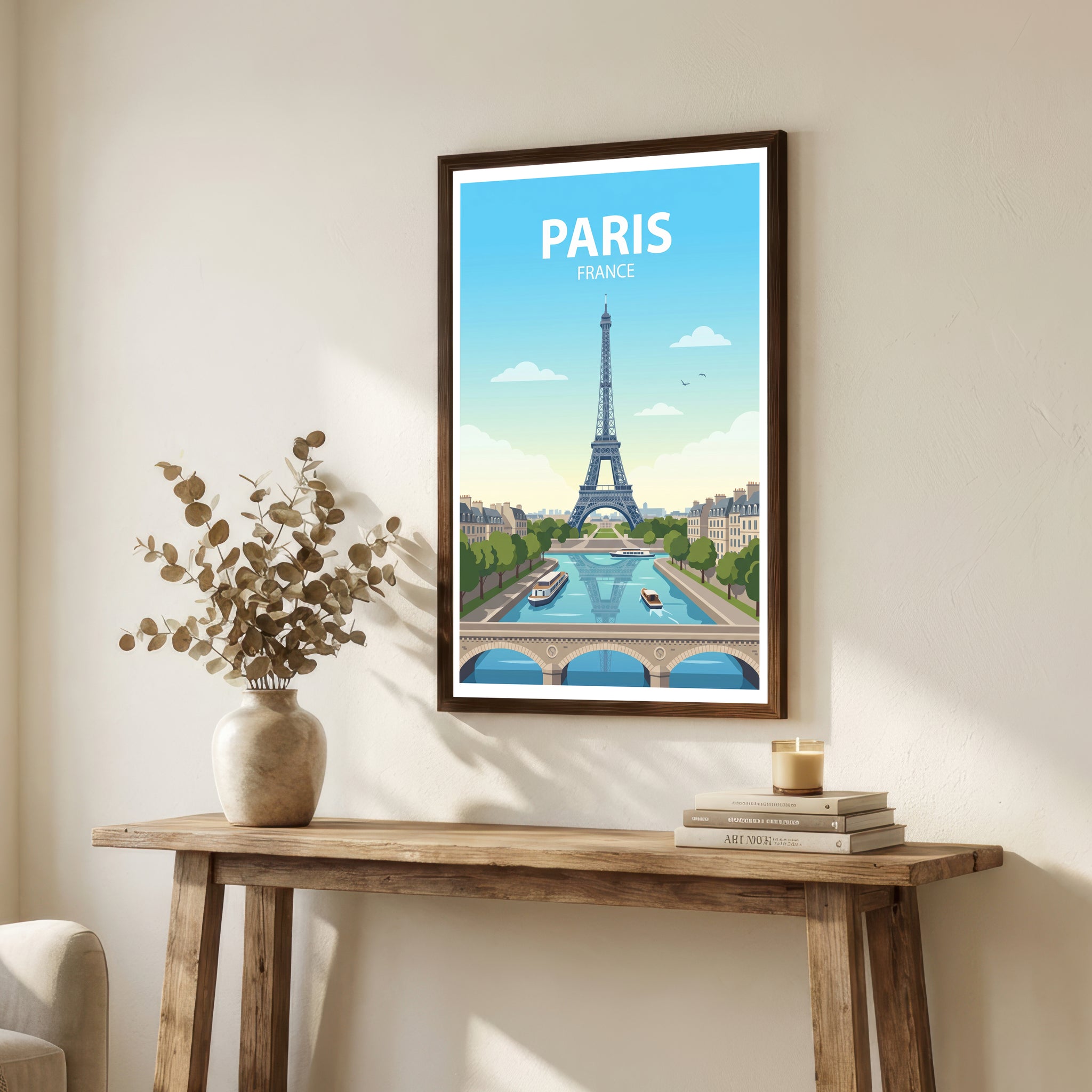 Paris France Travel Poster
