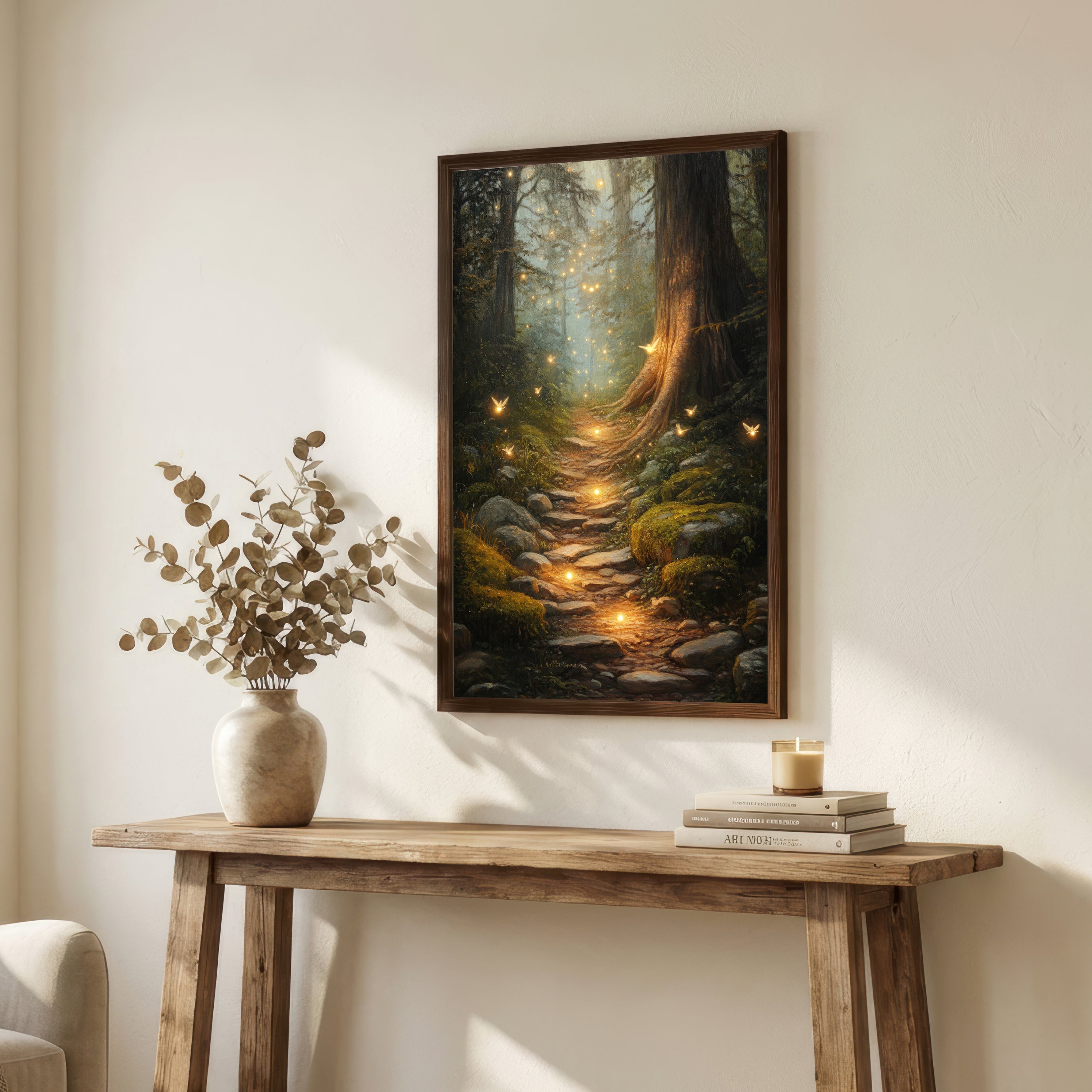 Enchanted Forest Firefly Art Print