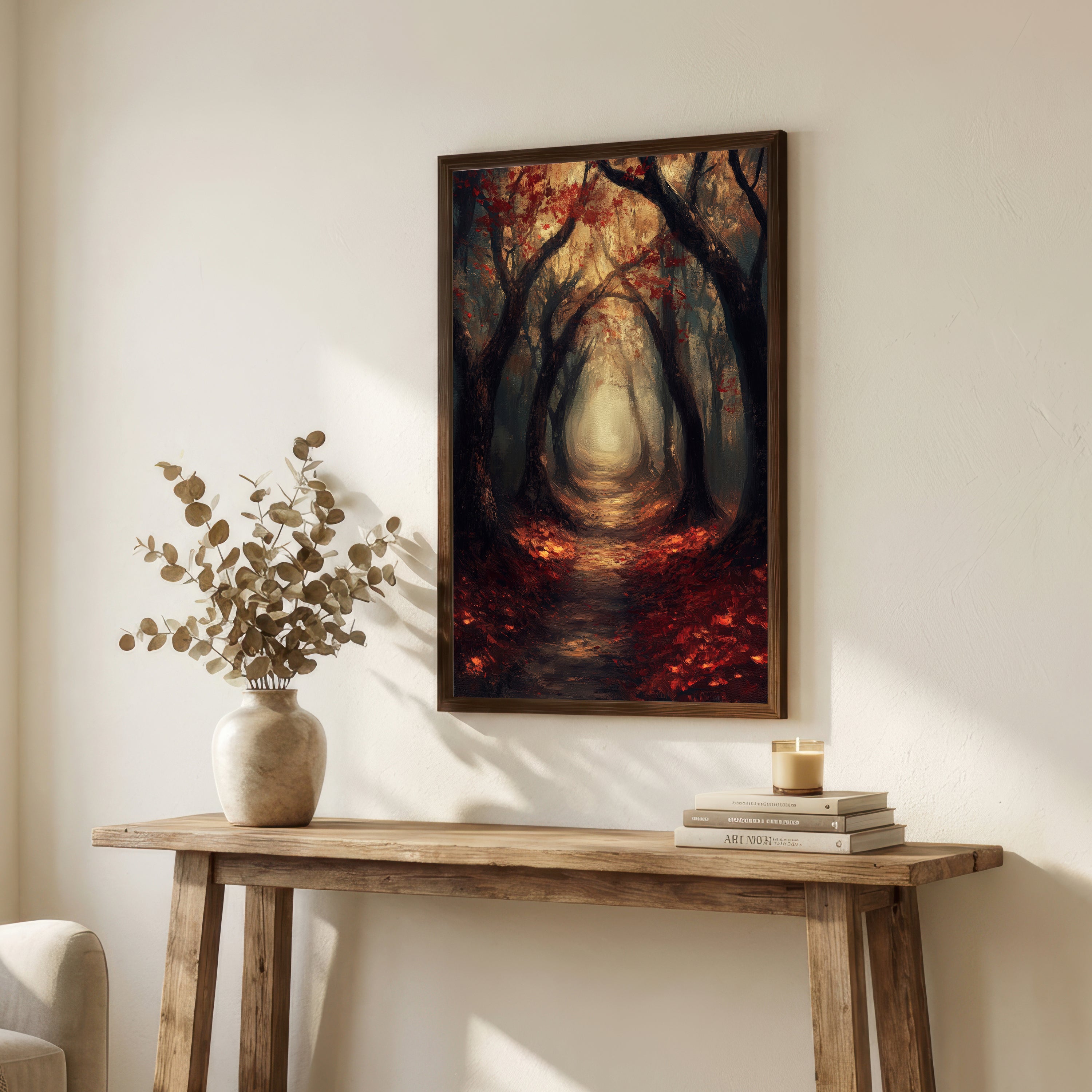 Autumn Forest Path Art Print
