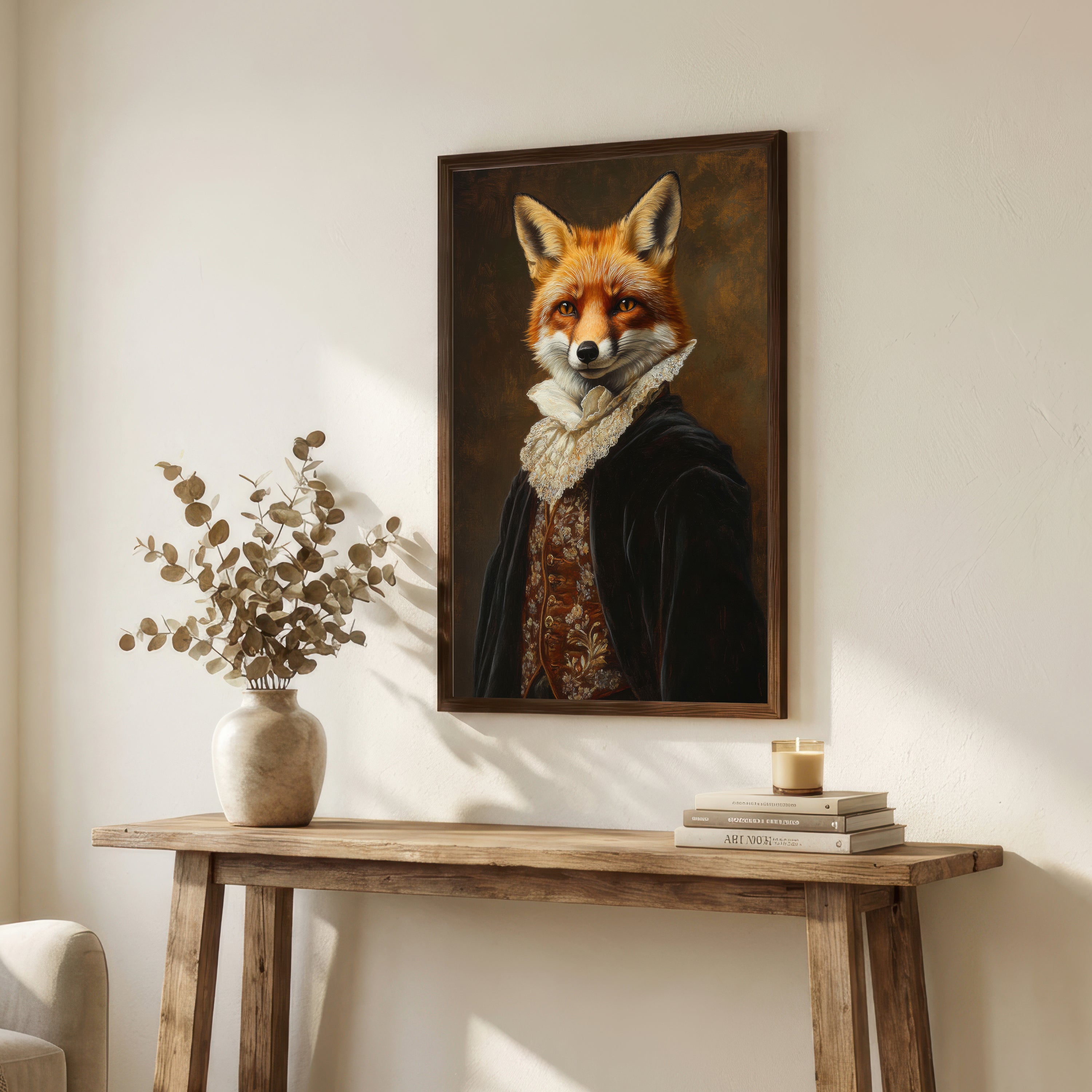 Victorian Fox Portrait Art Print