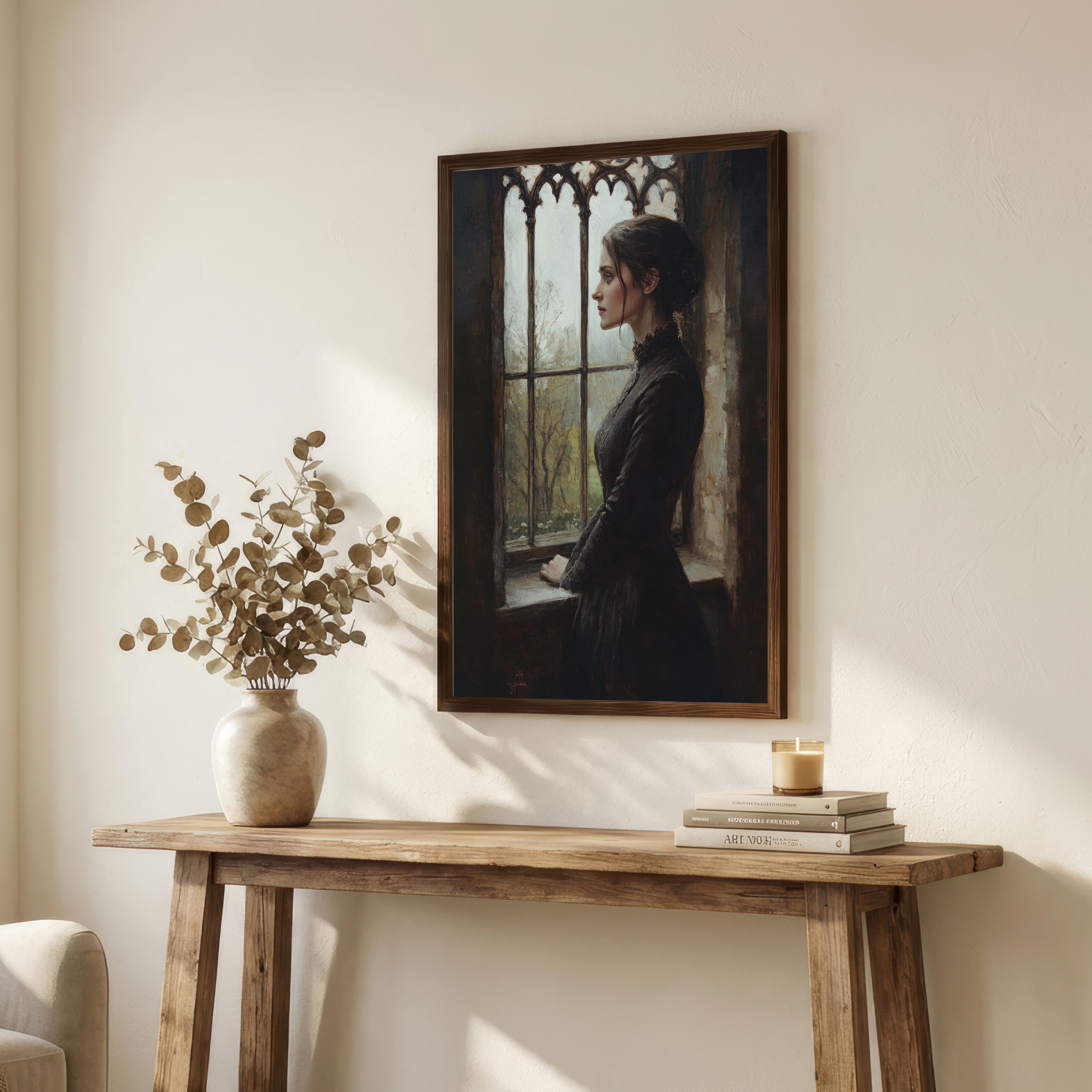 Gothic Woman Portrait Art Print