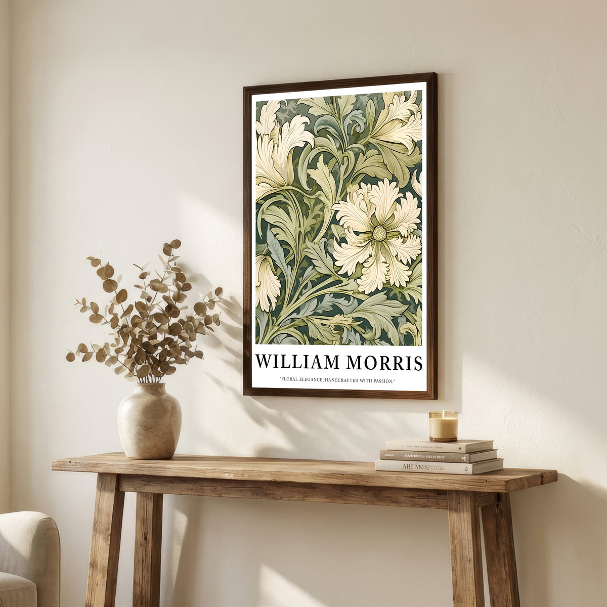 William Morris Inspired Floral Art Print