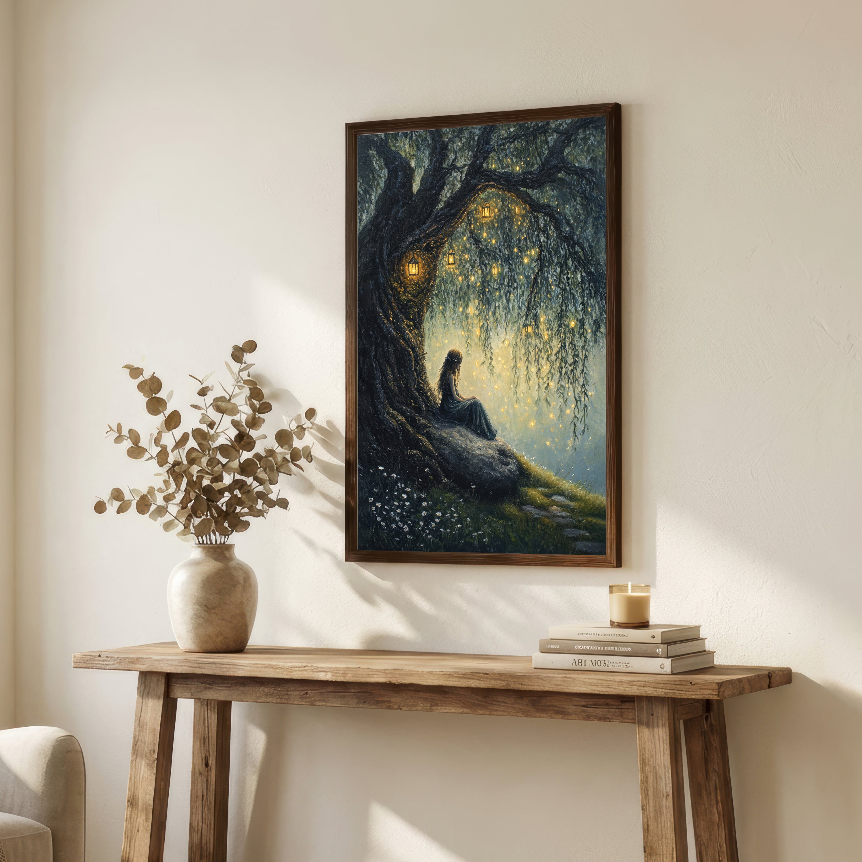 Enchanted Woodland Woman Art Print