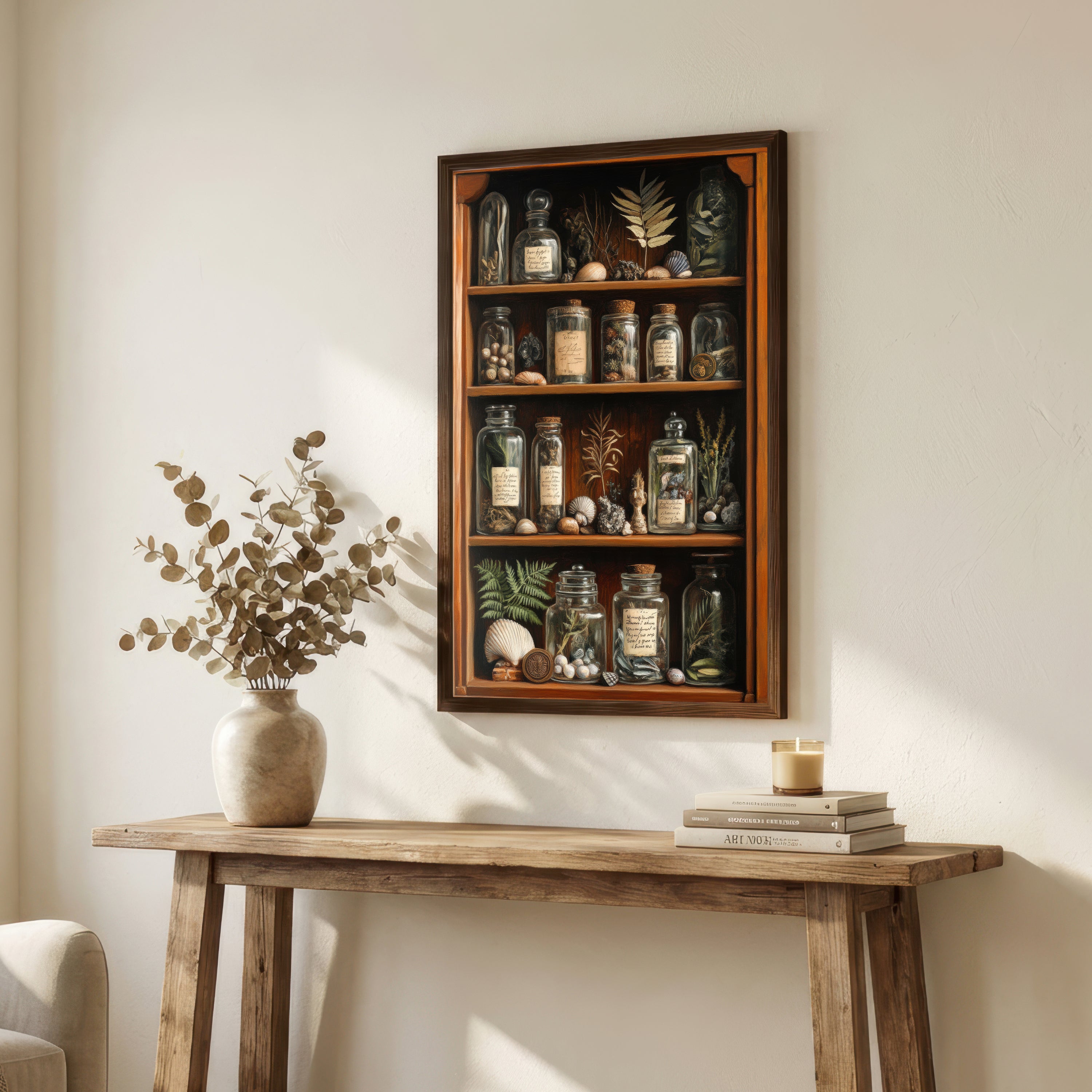 Vintage Apothecary Cabinet Art Print
