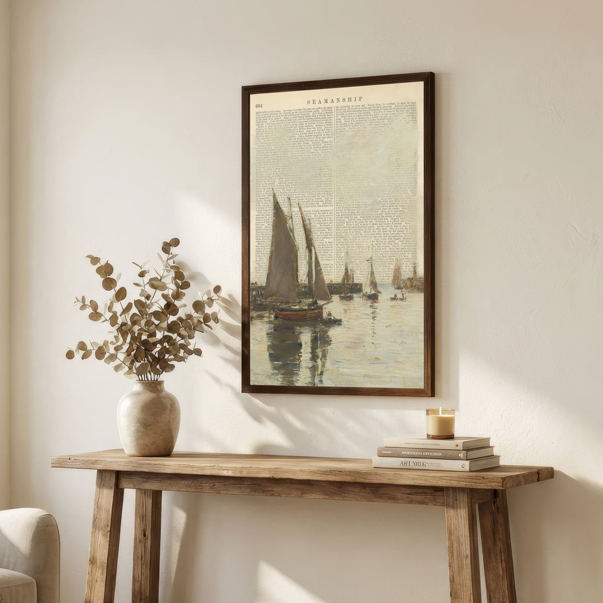 Vintage Sailboats Nautical Art Print