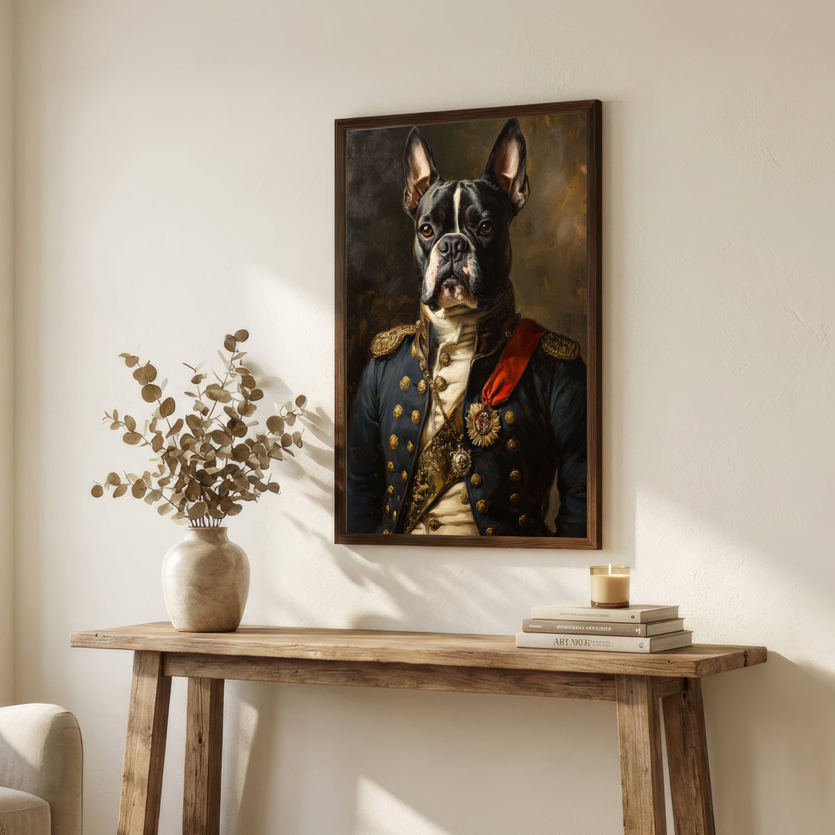 Regal Boston Terrier Art Print