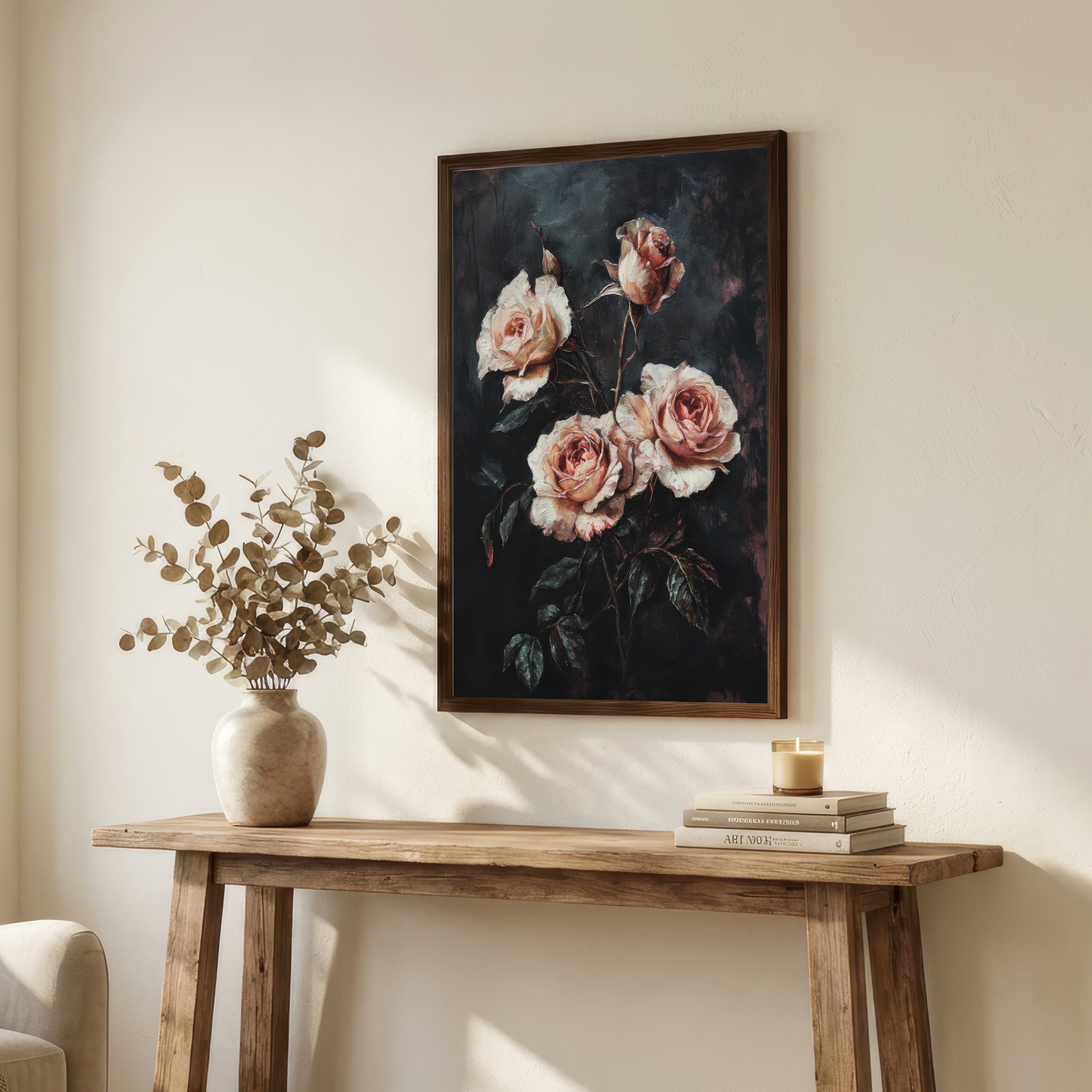 Romantic Rose Bouquet Art Print