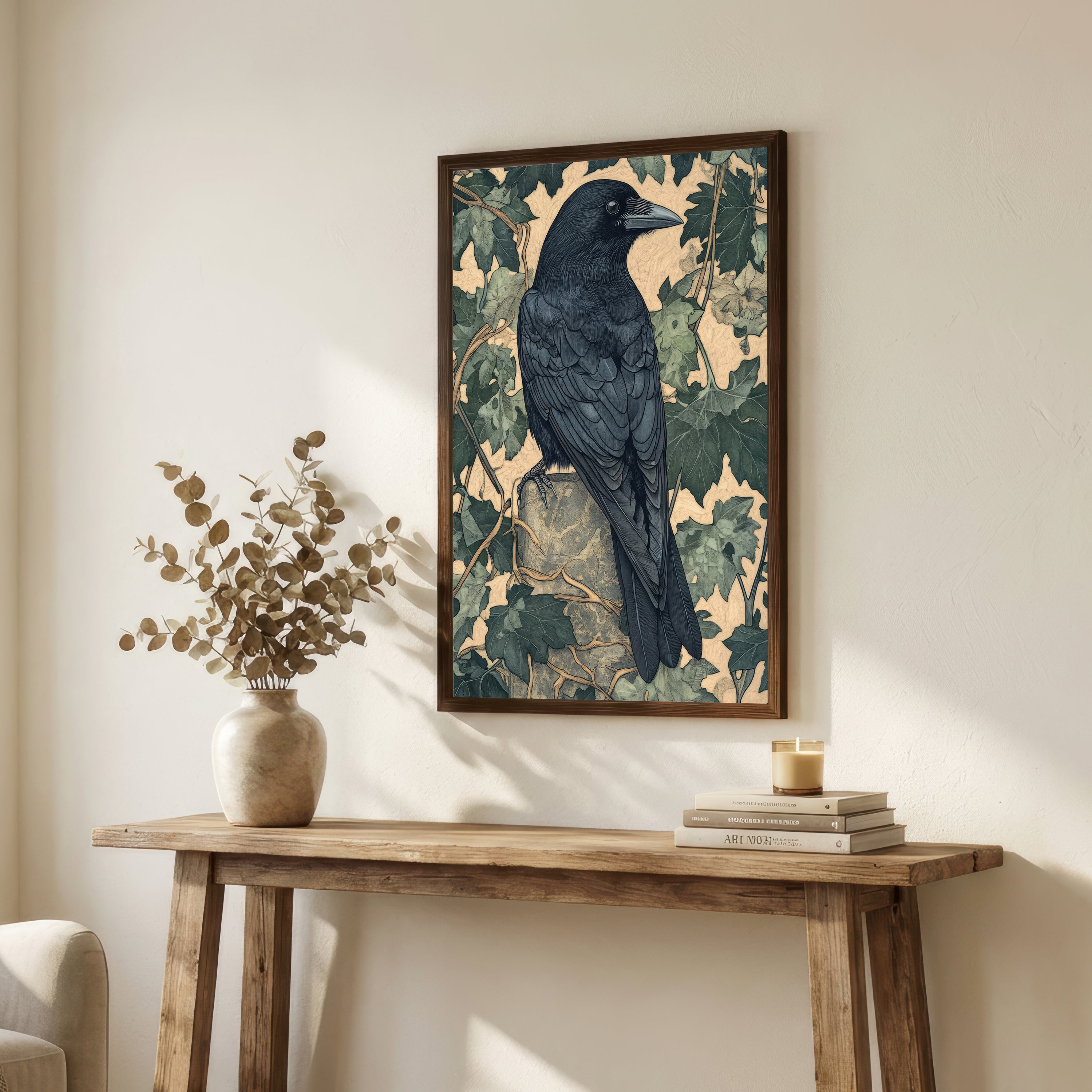 Raven and Ivy Art Print