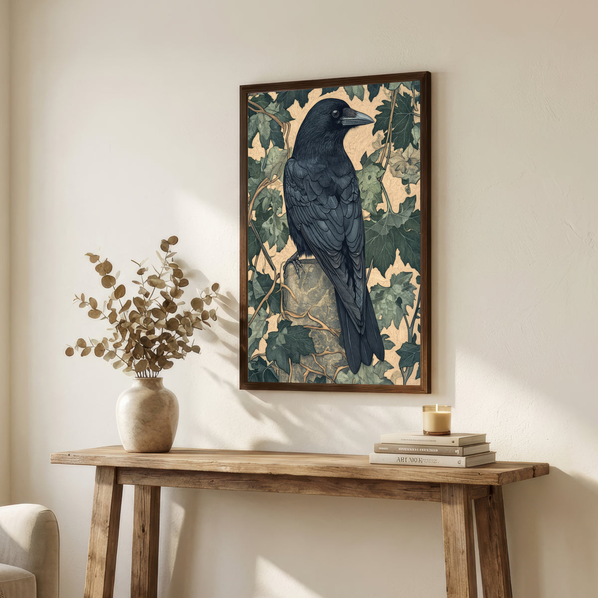 Raven and Ivy Art Print