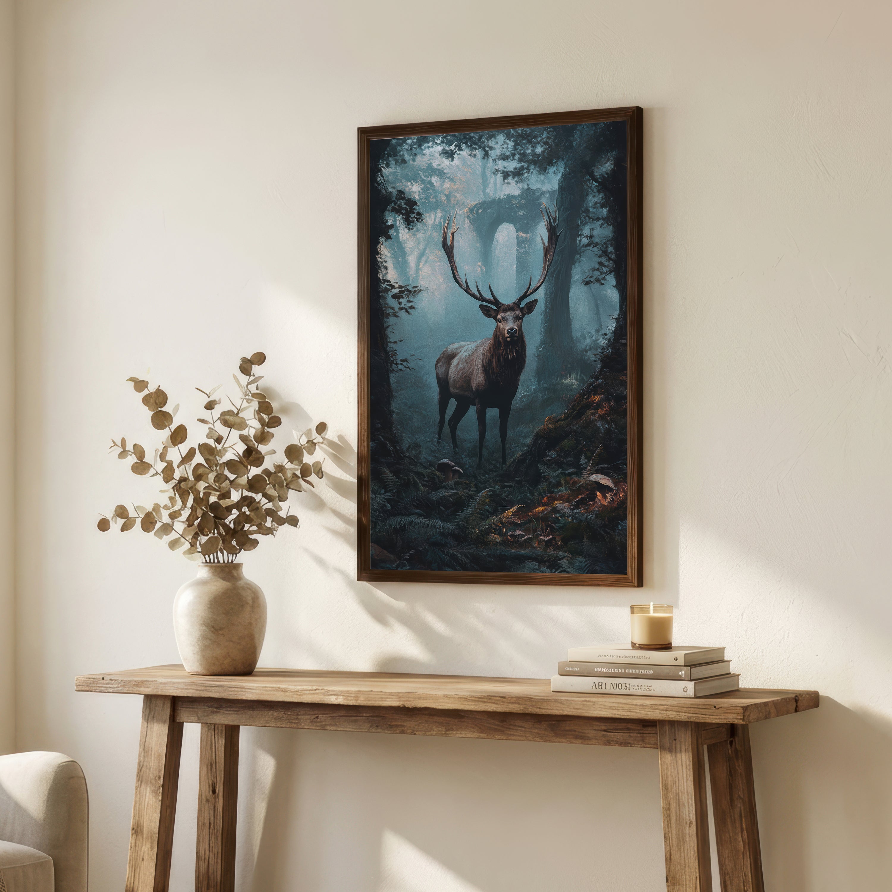 Majestic Stag Woodland Art Print