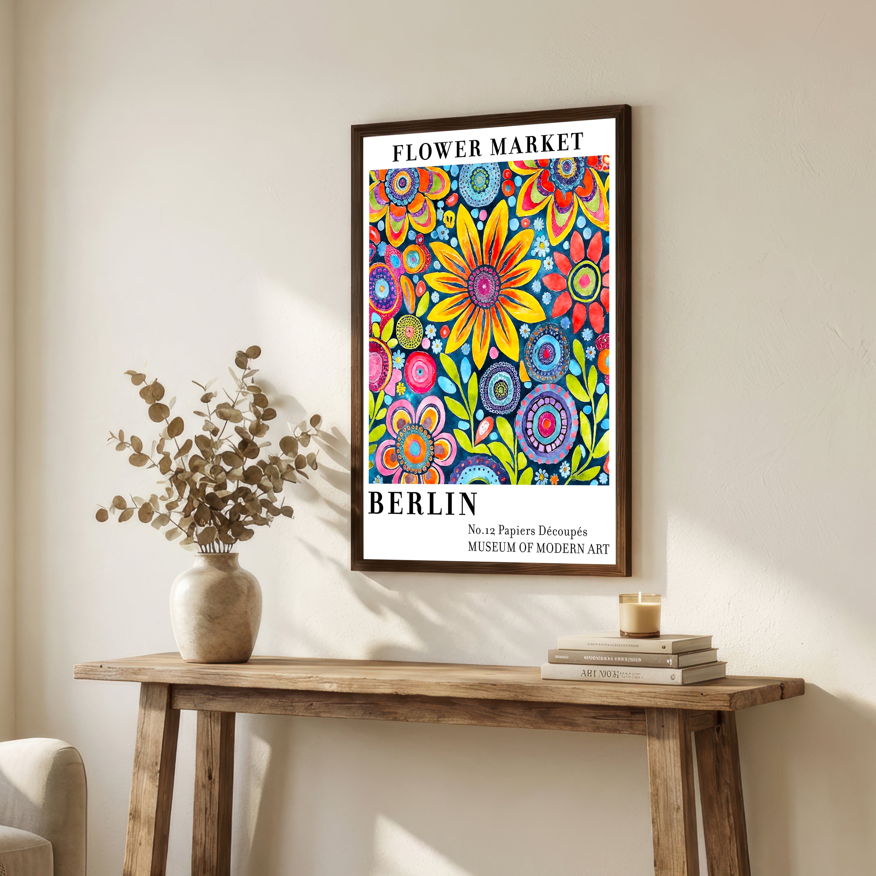 Berlin Flower Market Art Print