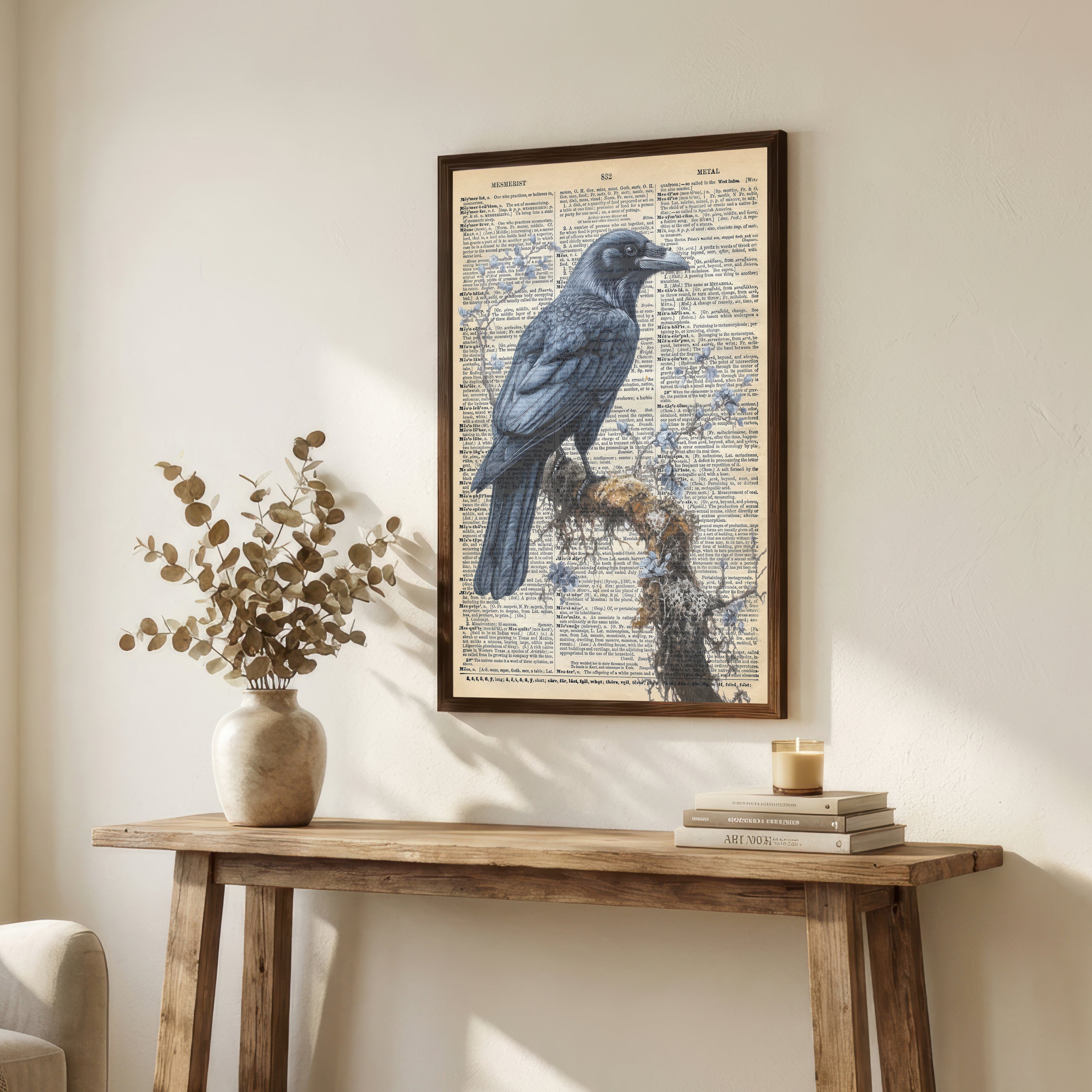 Vintage Bison Dictionary Art Print