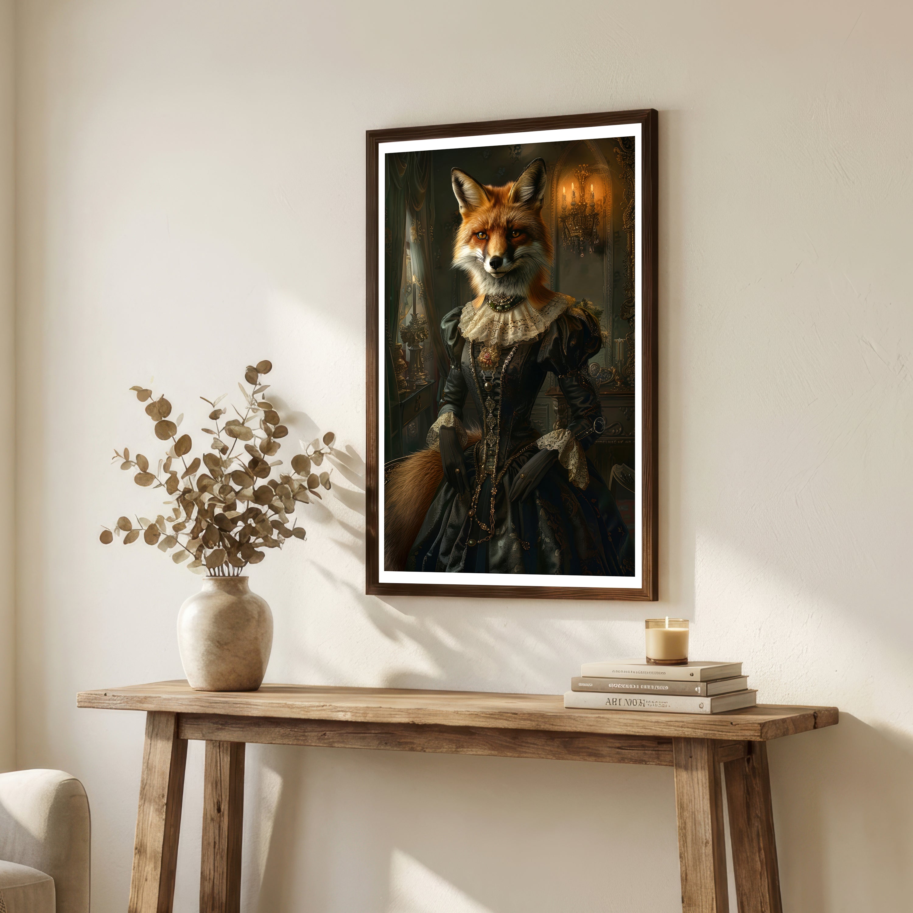 Victorian Fox Portrait Art Print