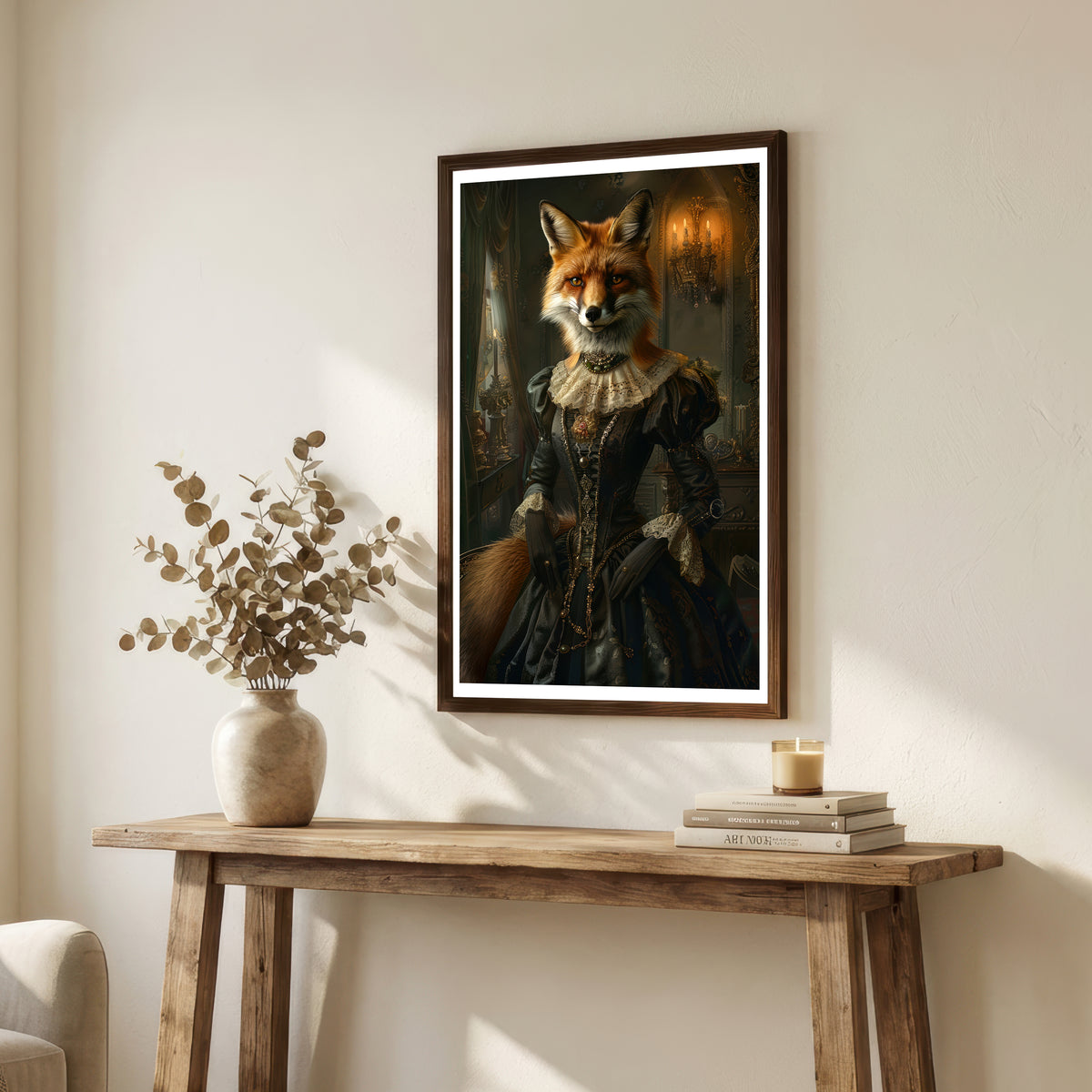 Victorian Fox Portrait Art Print