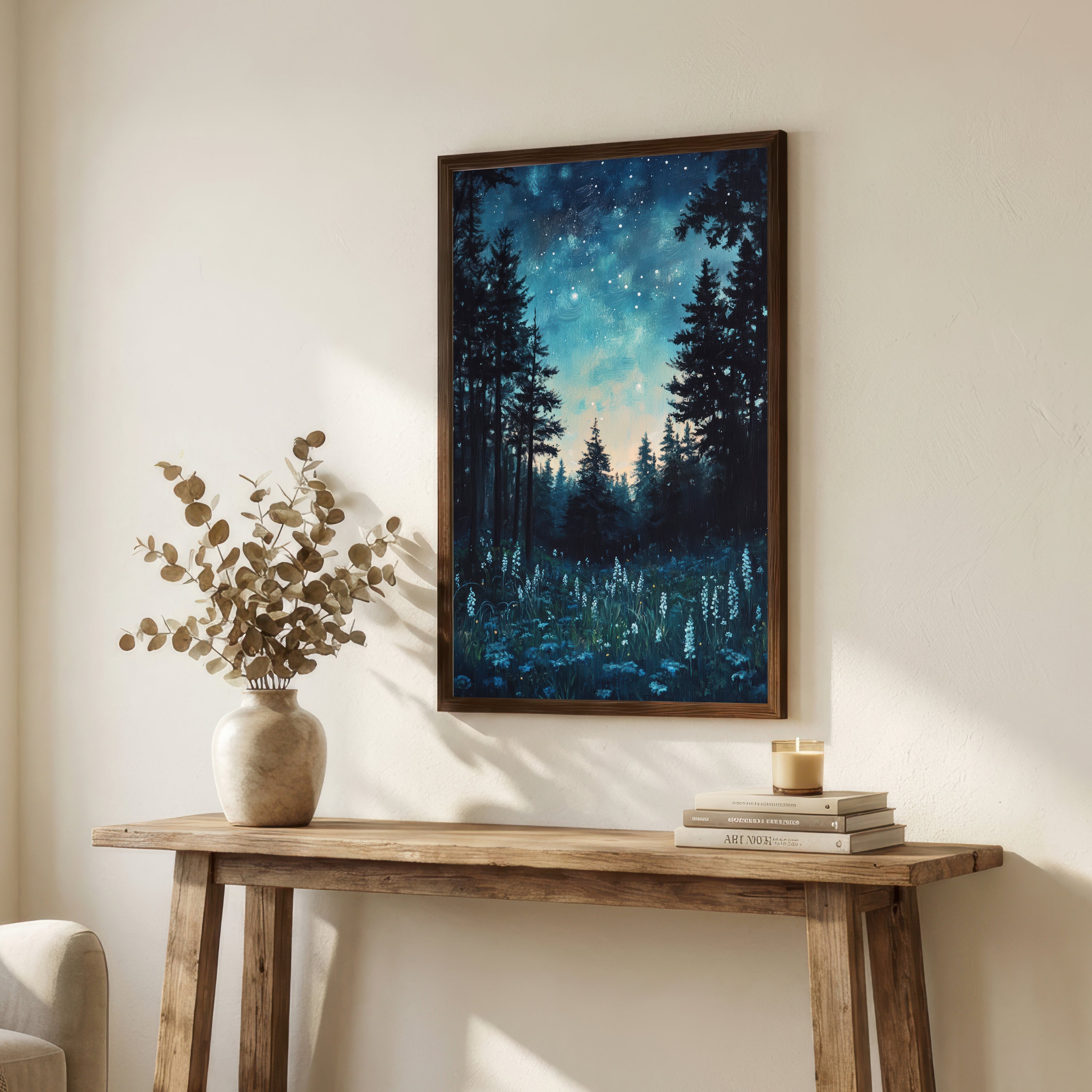 Starlit Forest Art Print