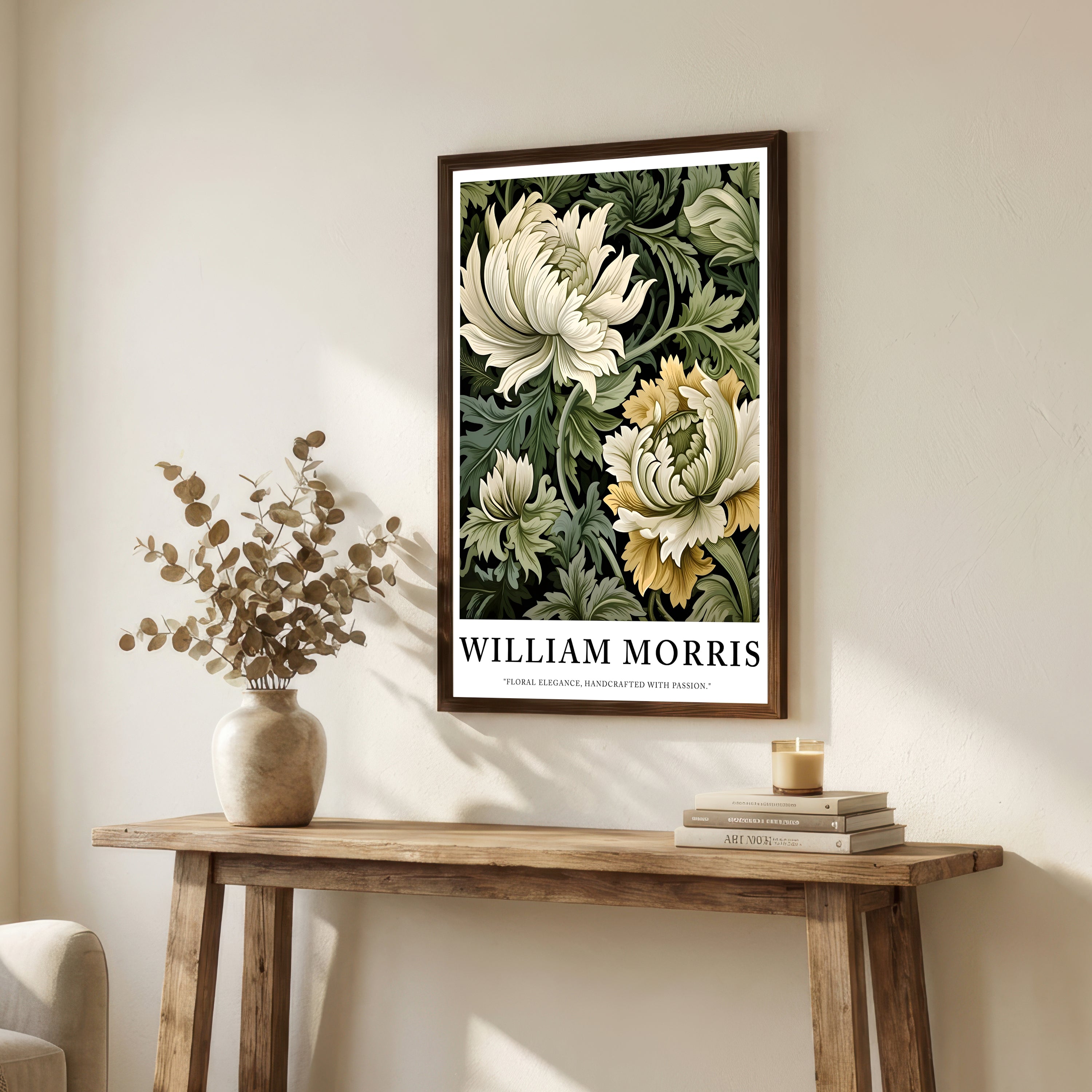 William Morris Inspired Floral Art Print