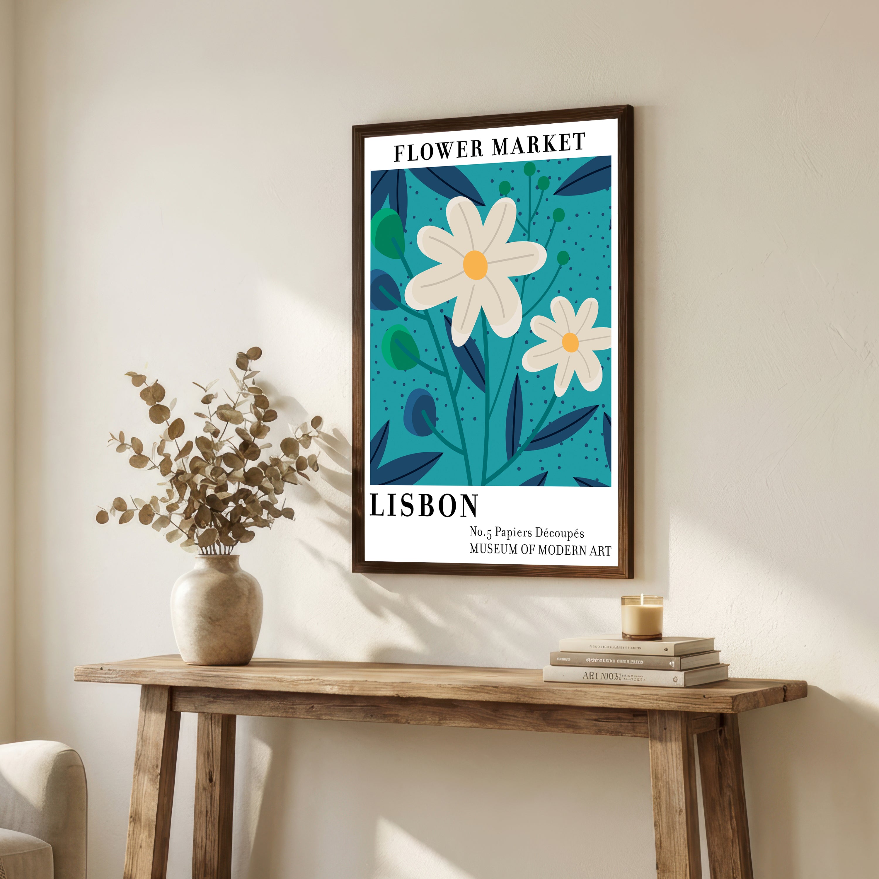 Lisbon Flower Market Art Print
