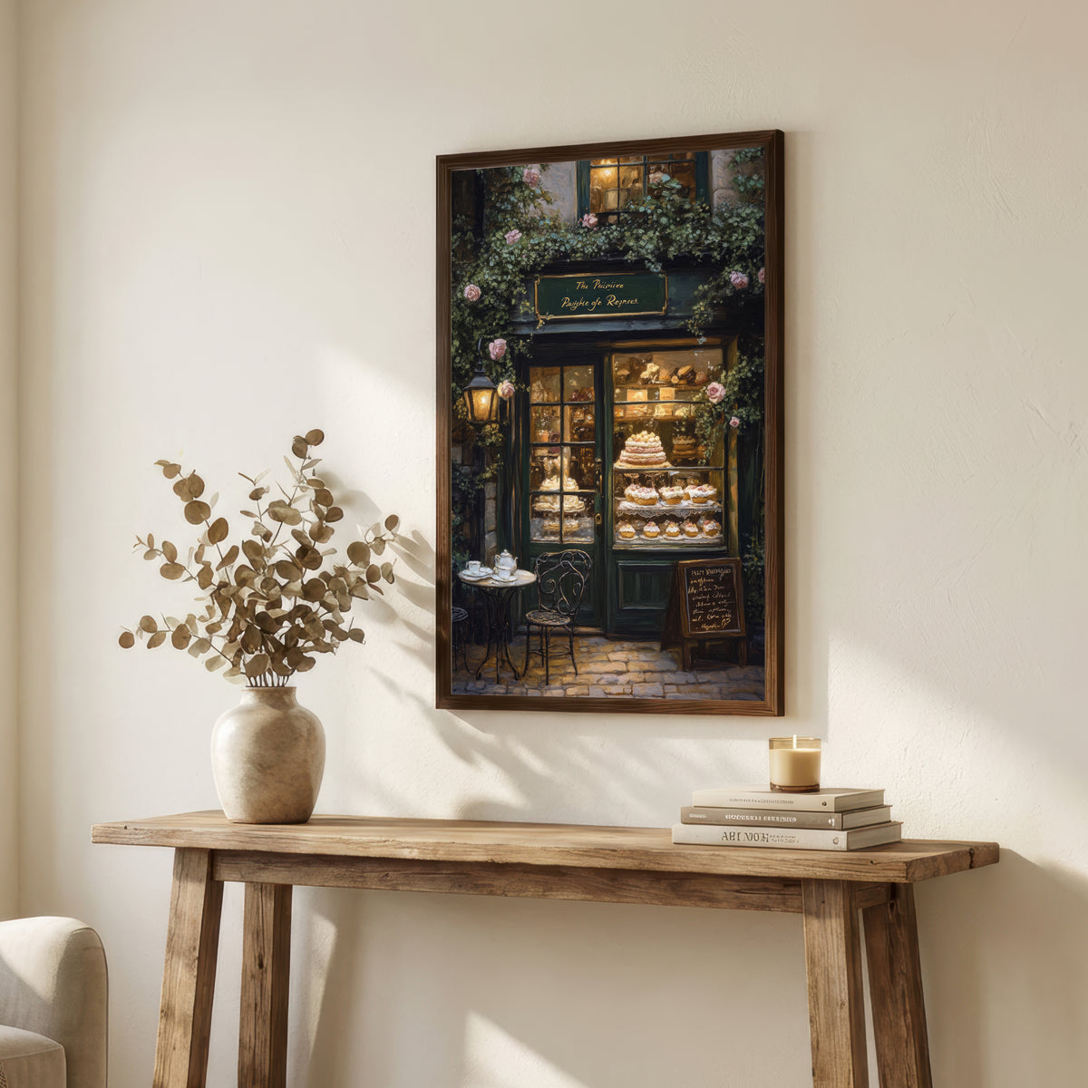 Romantic Patisserie Shopfront Art Print