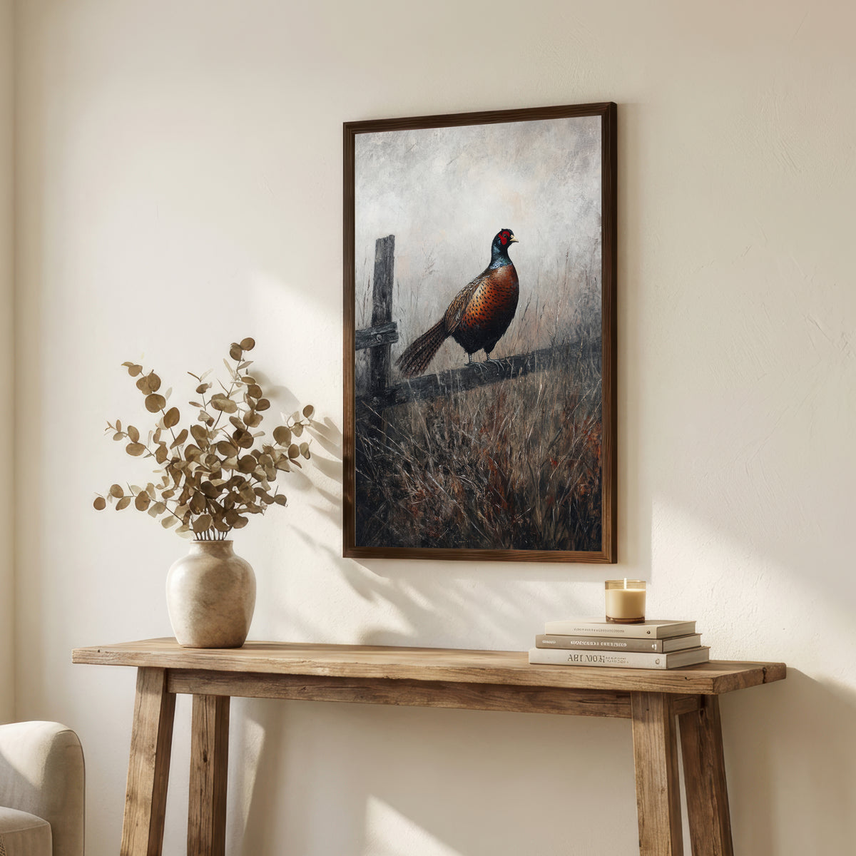 Pheasant Dark Wildlife Art Print