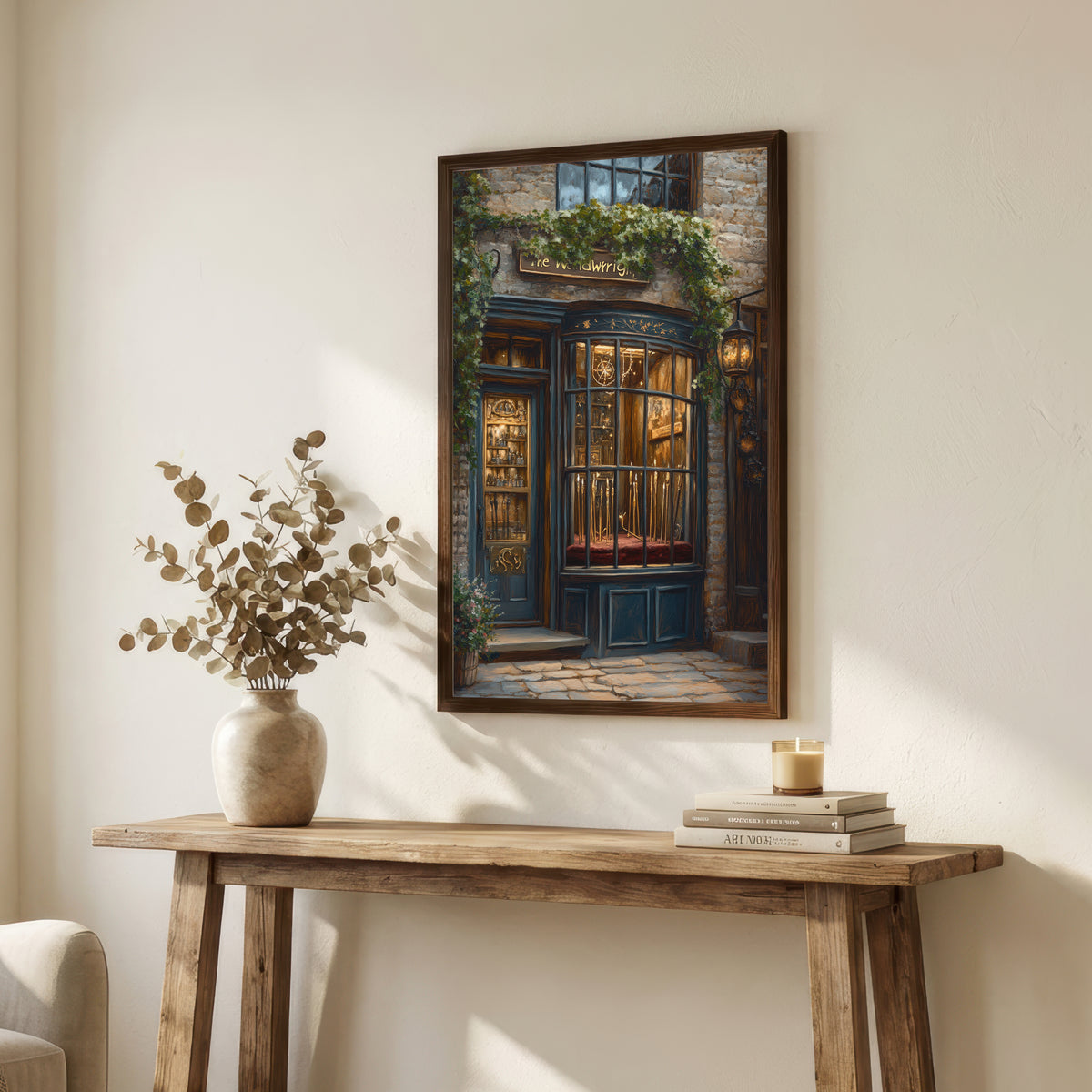 Ivy-Clad Vintage Pub Art Print