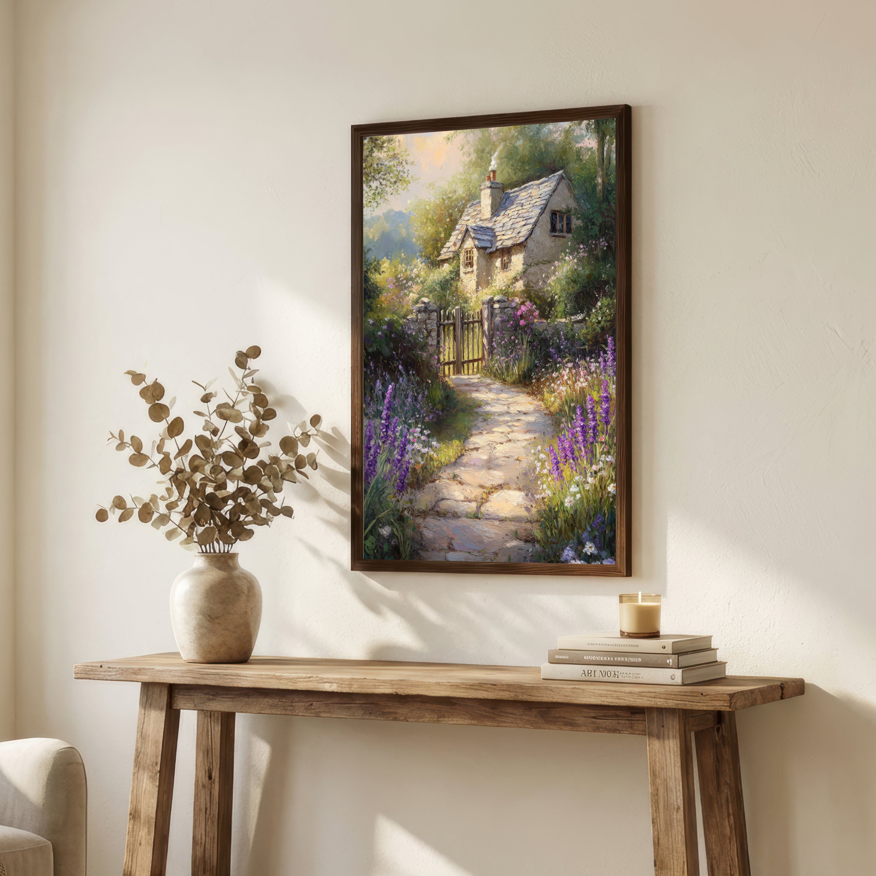 Cottage Garden Path Art Print